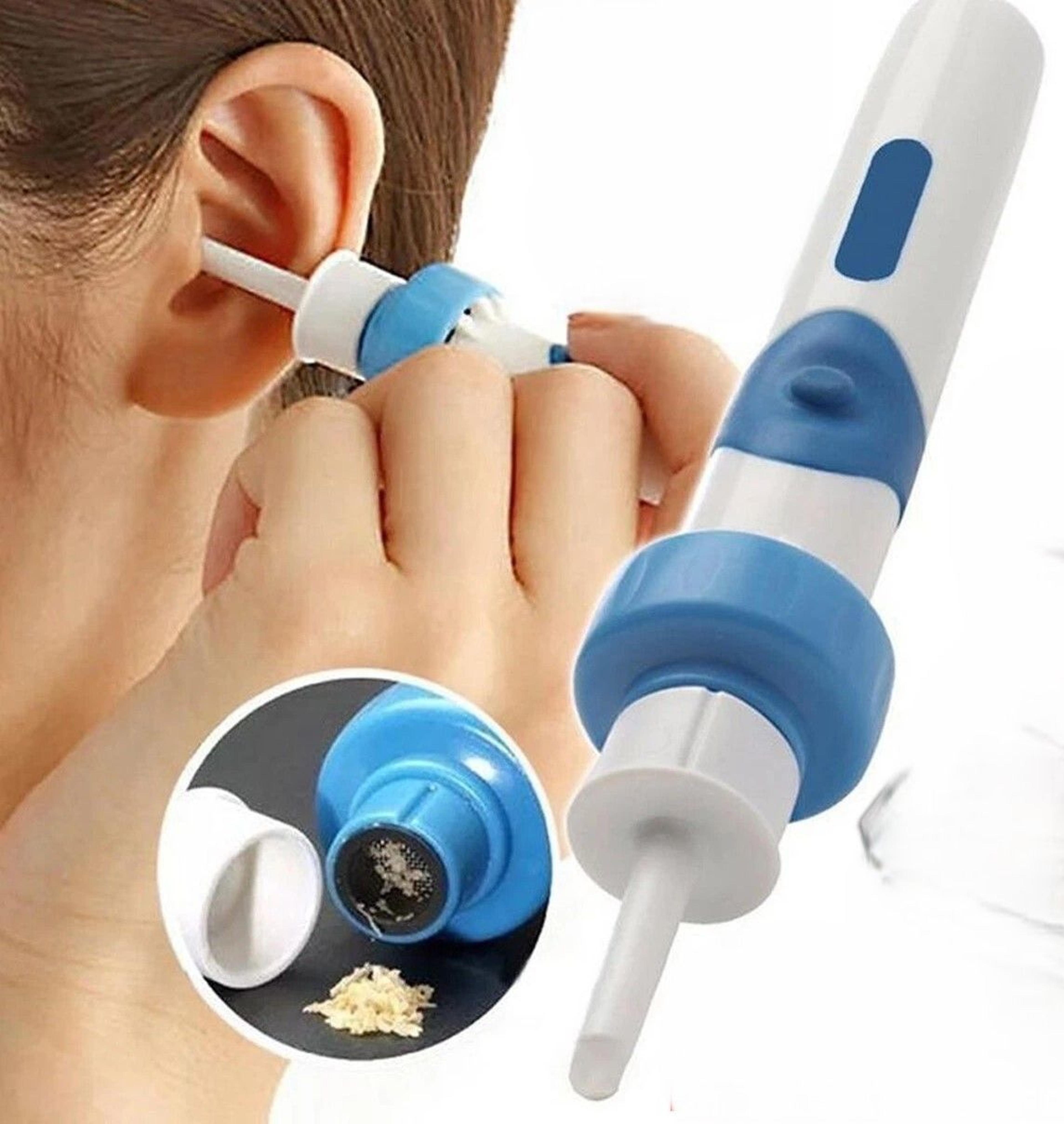 cordless ear vacuum ear wax remover with carry case for gentle painless cleaning