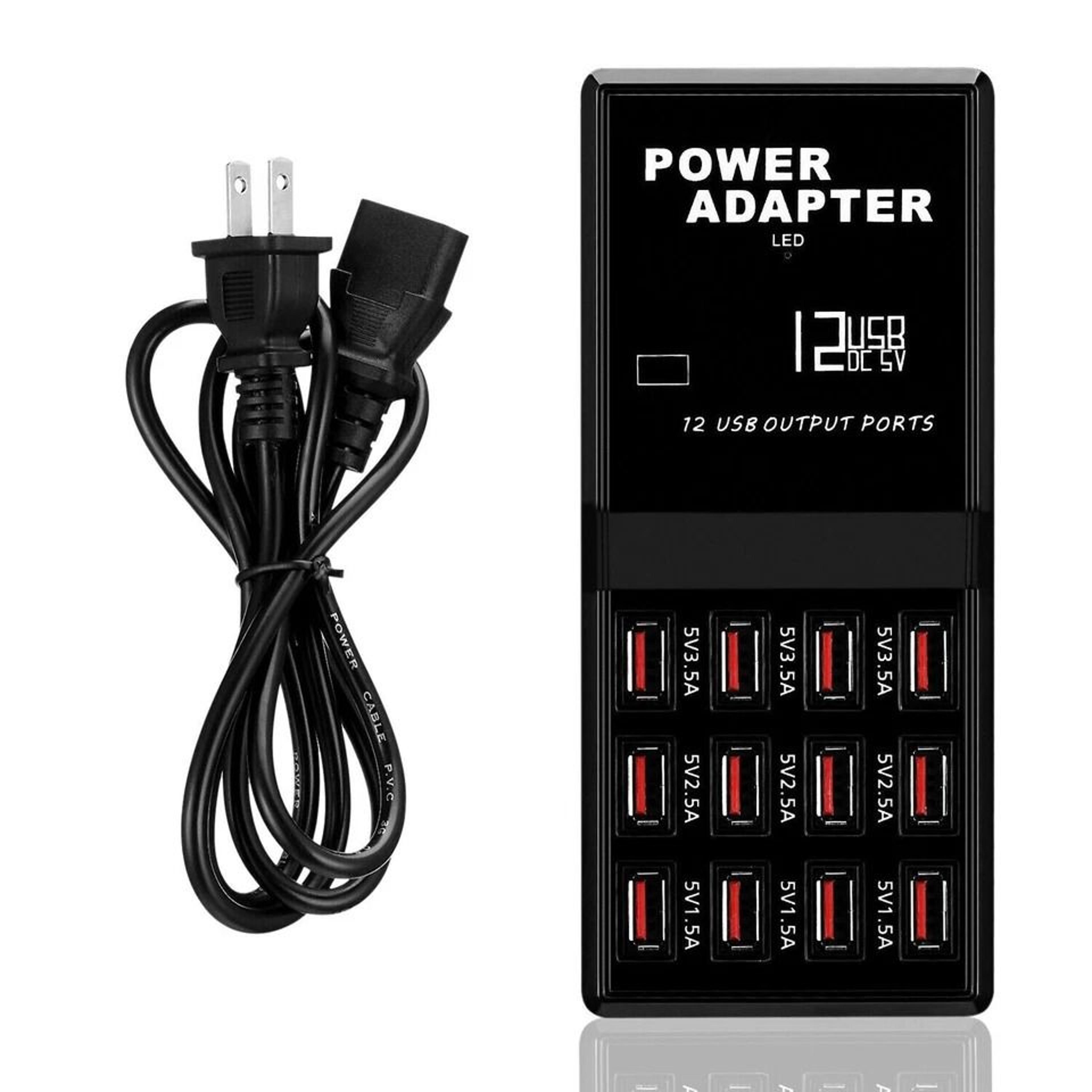 port usb charging station organizer multi device charger hub for phones and tablets