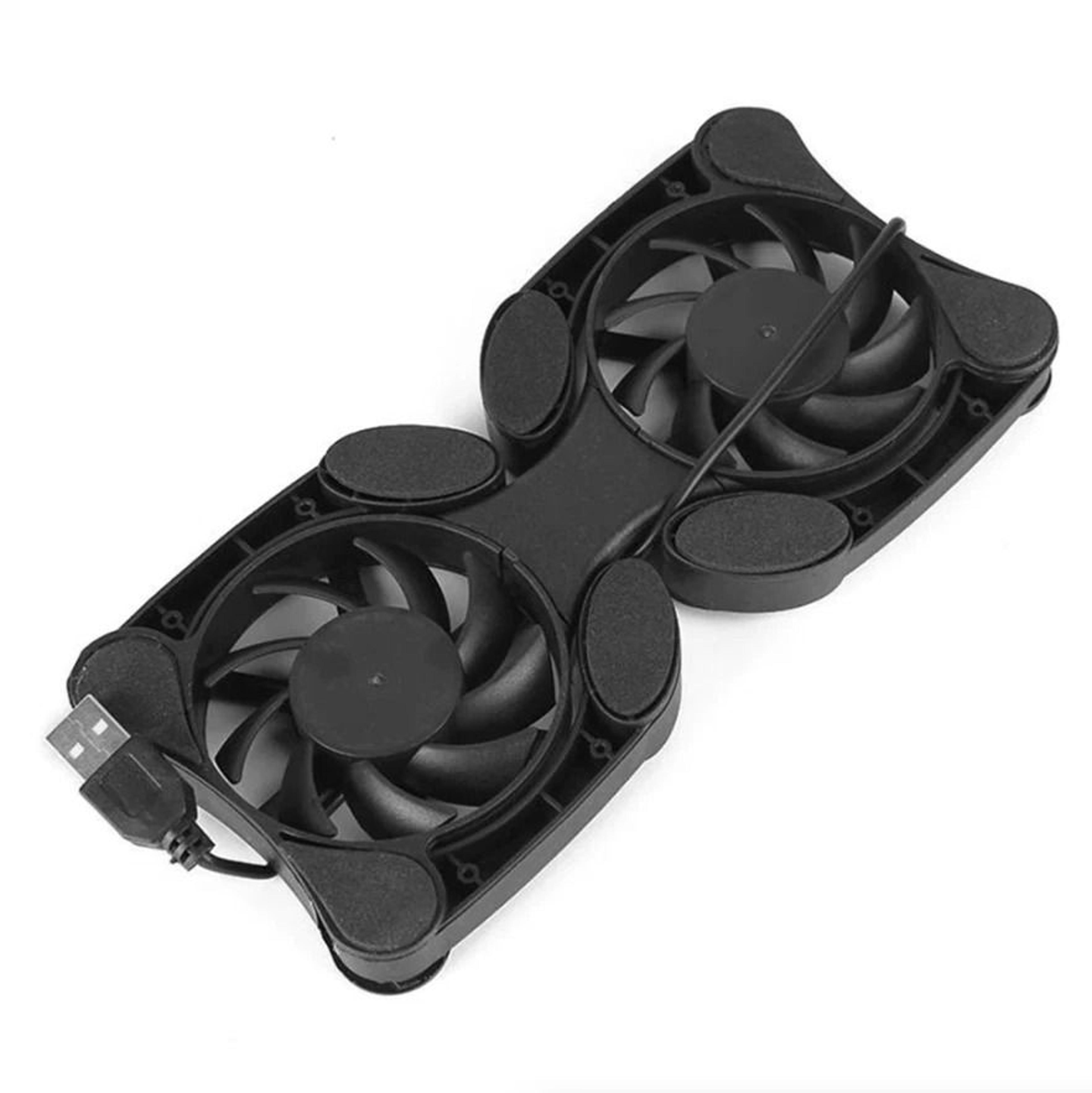 foldable laptop cooling pad stand with dual usb fans for notebooks