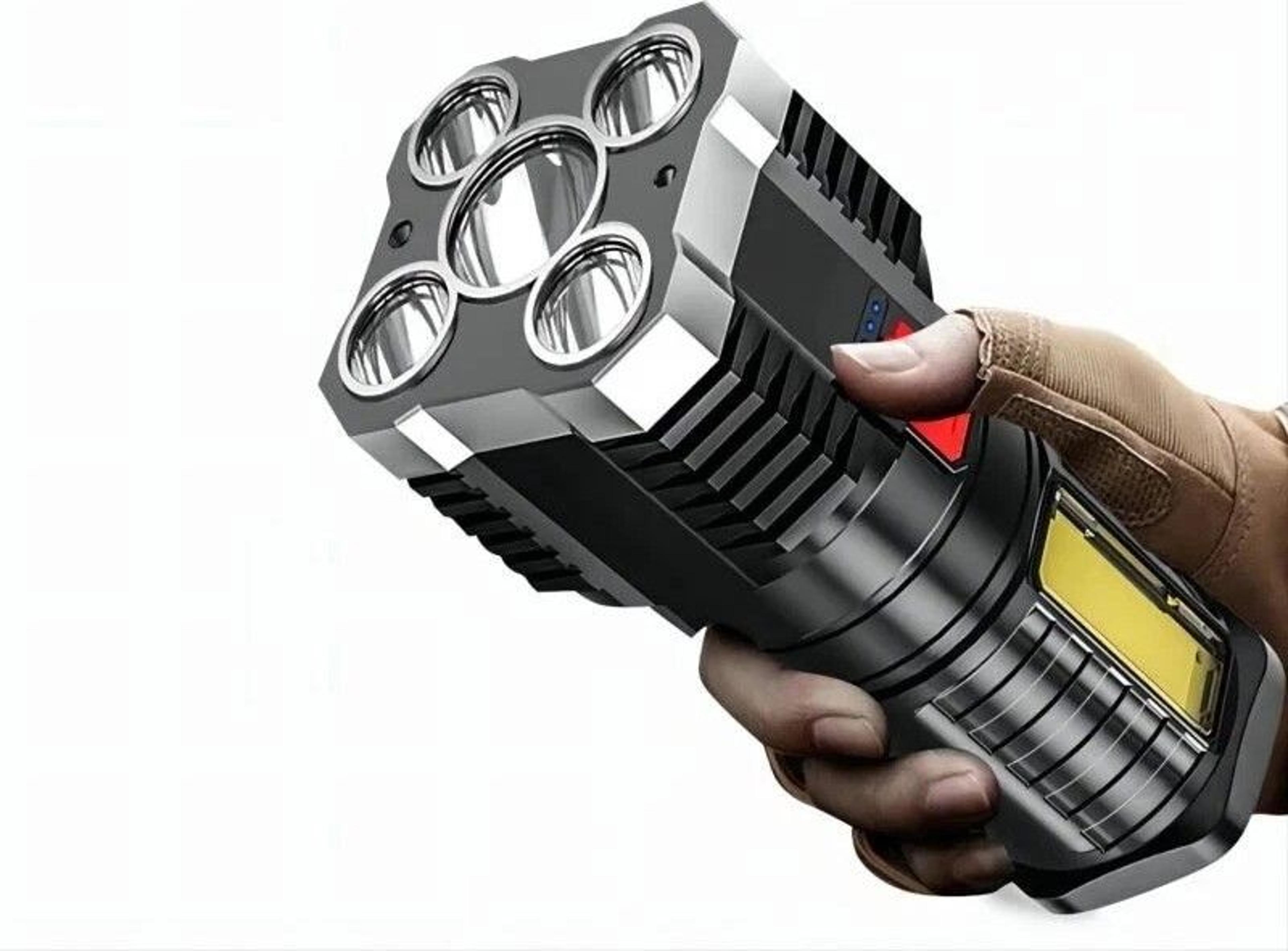 usb rechargeable tactical flashlight super bright led camping torch