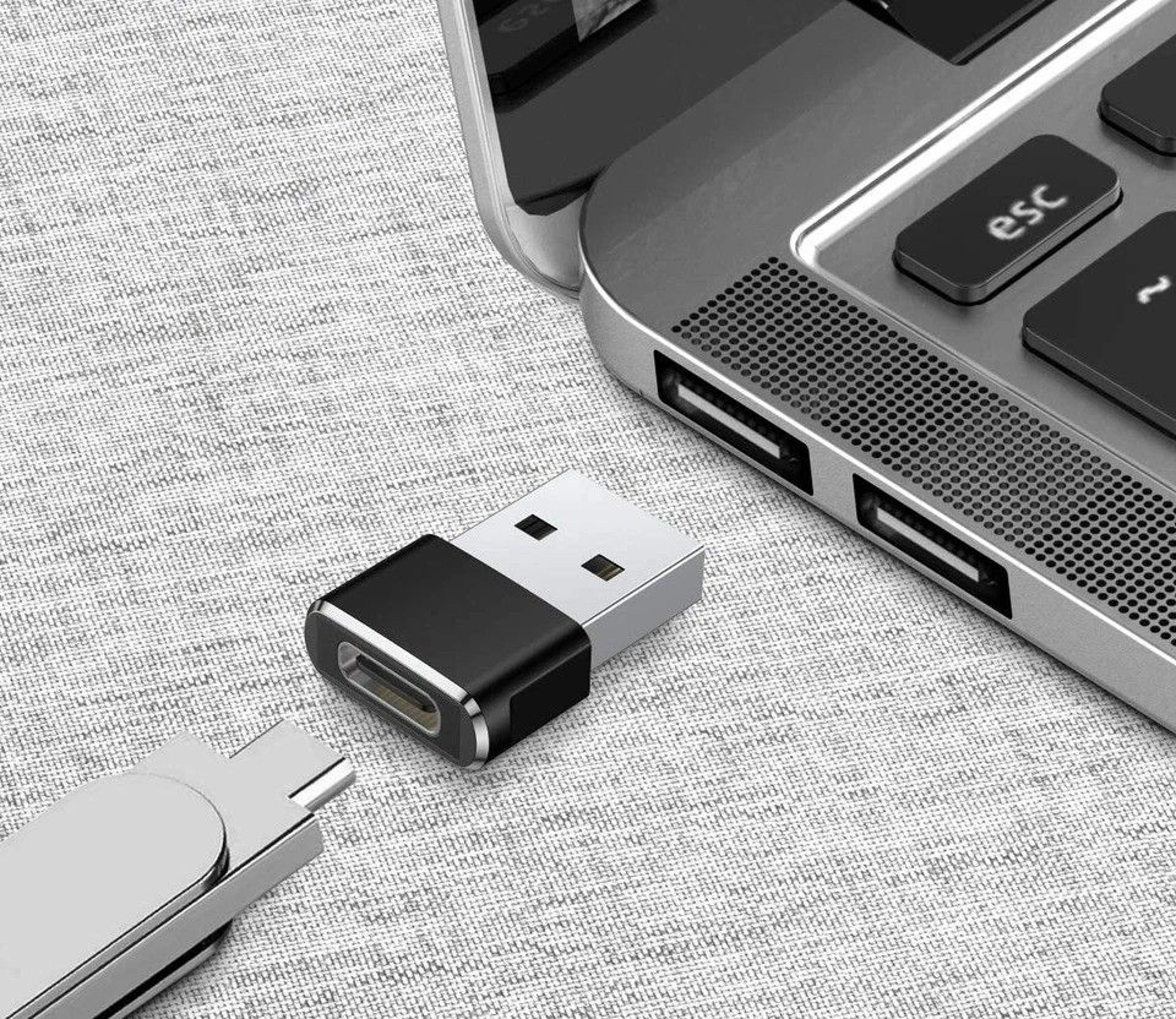 usb c to usb a adapter aluminum type c female to usb male converter