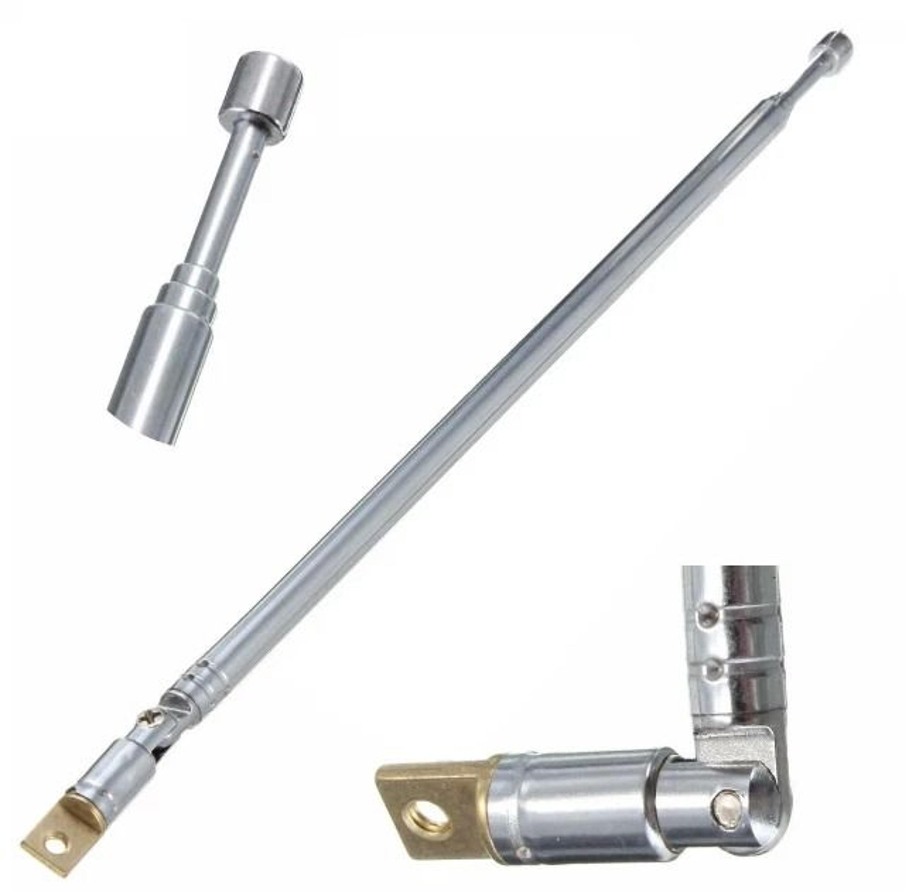 telescopic antenna replacement for am fm radio and tv section steel rods