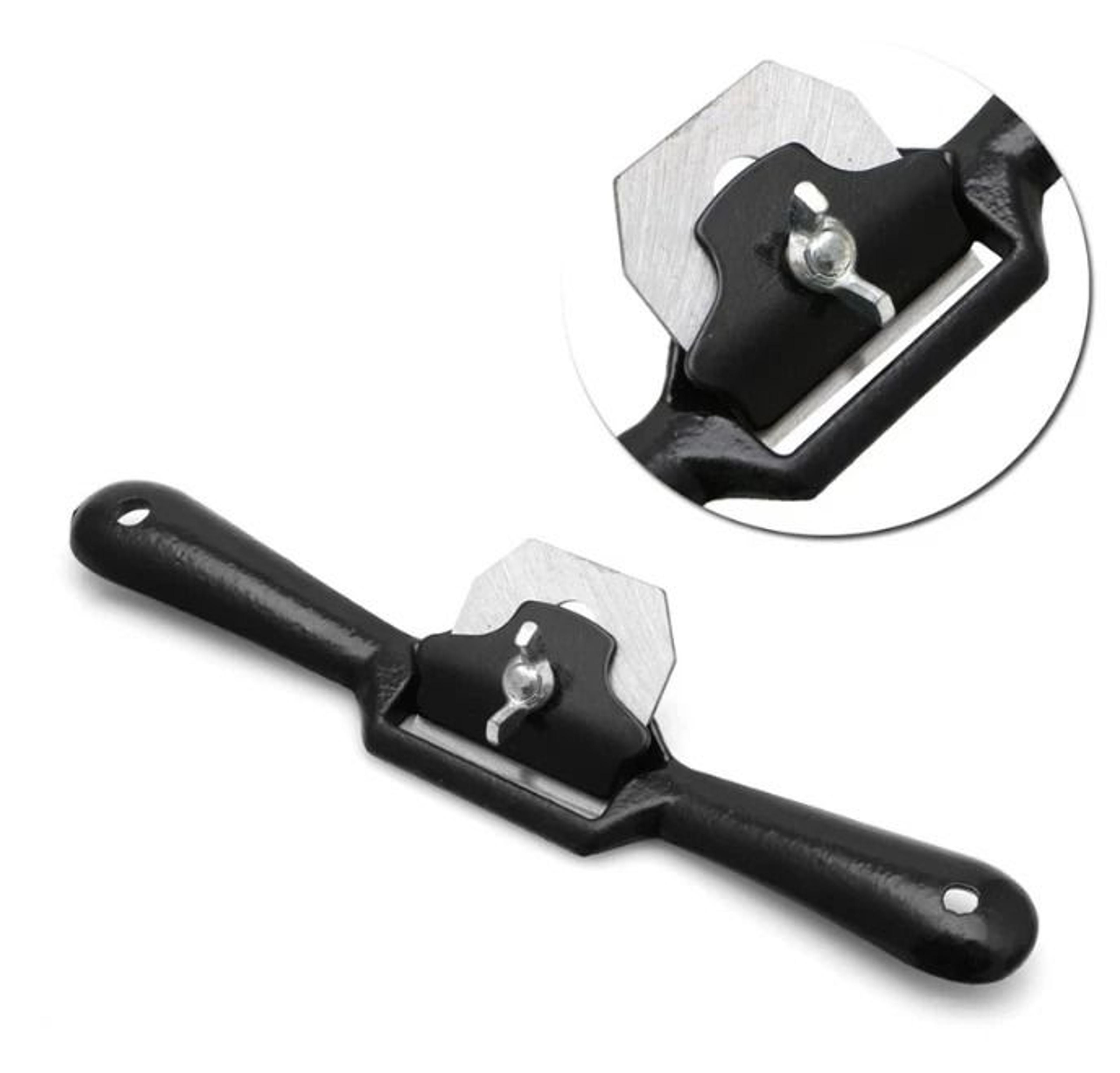 spokeshave woodworking hand planer with blade for smooth wood shaping