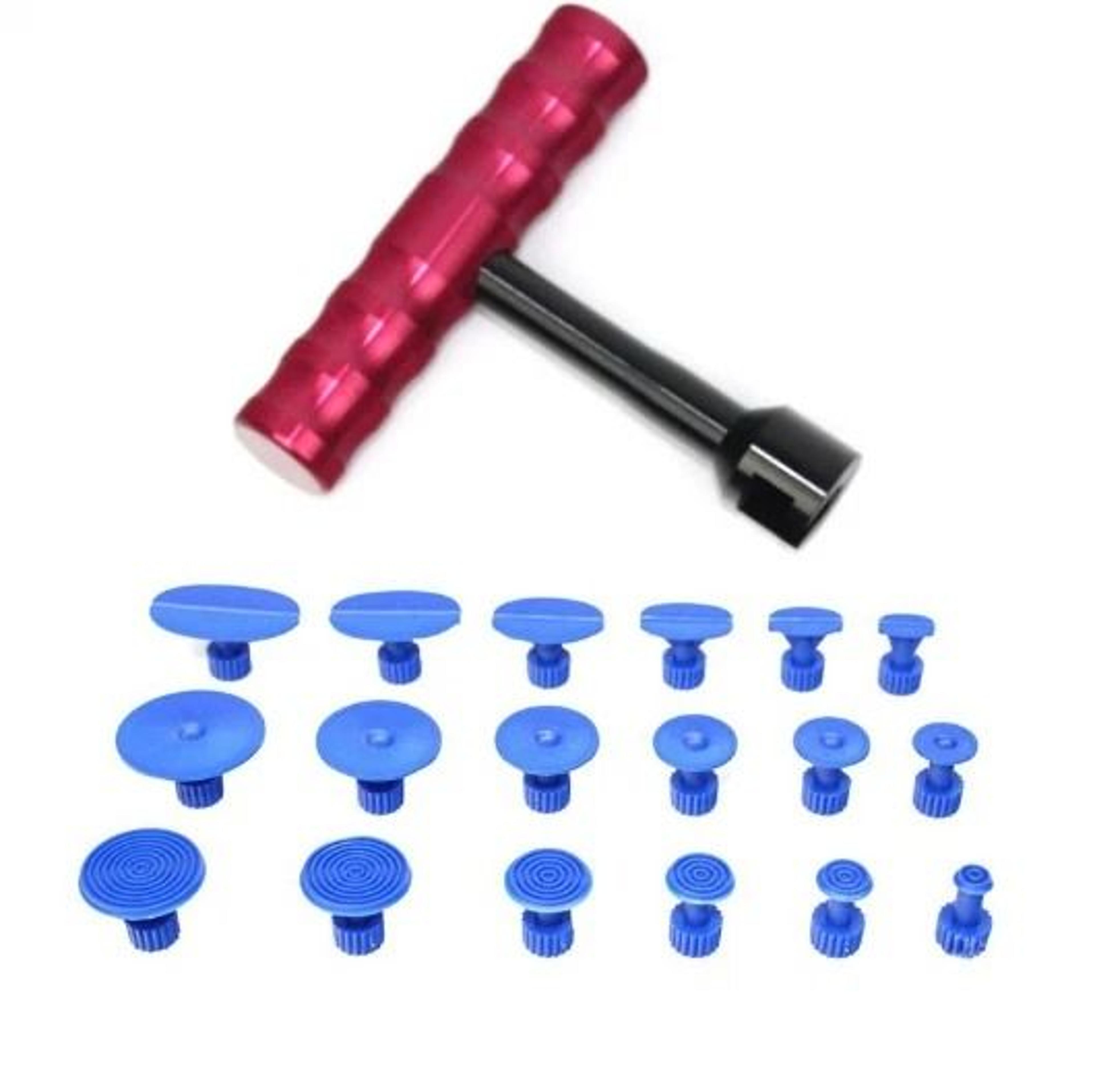 paintless dent repair kit with car dent puller tabs