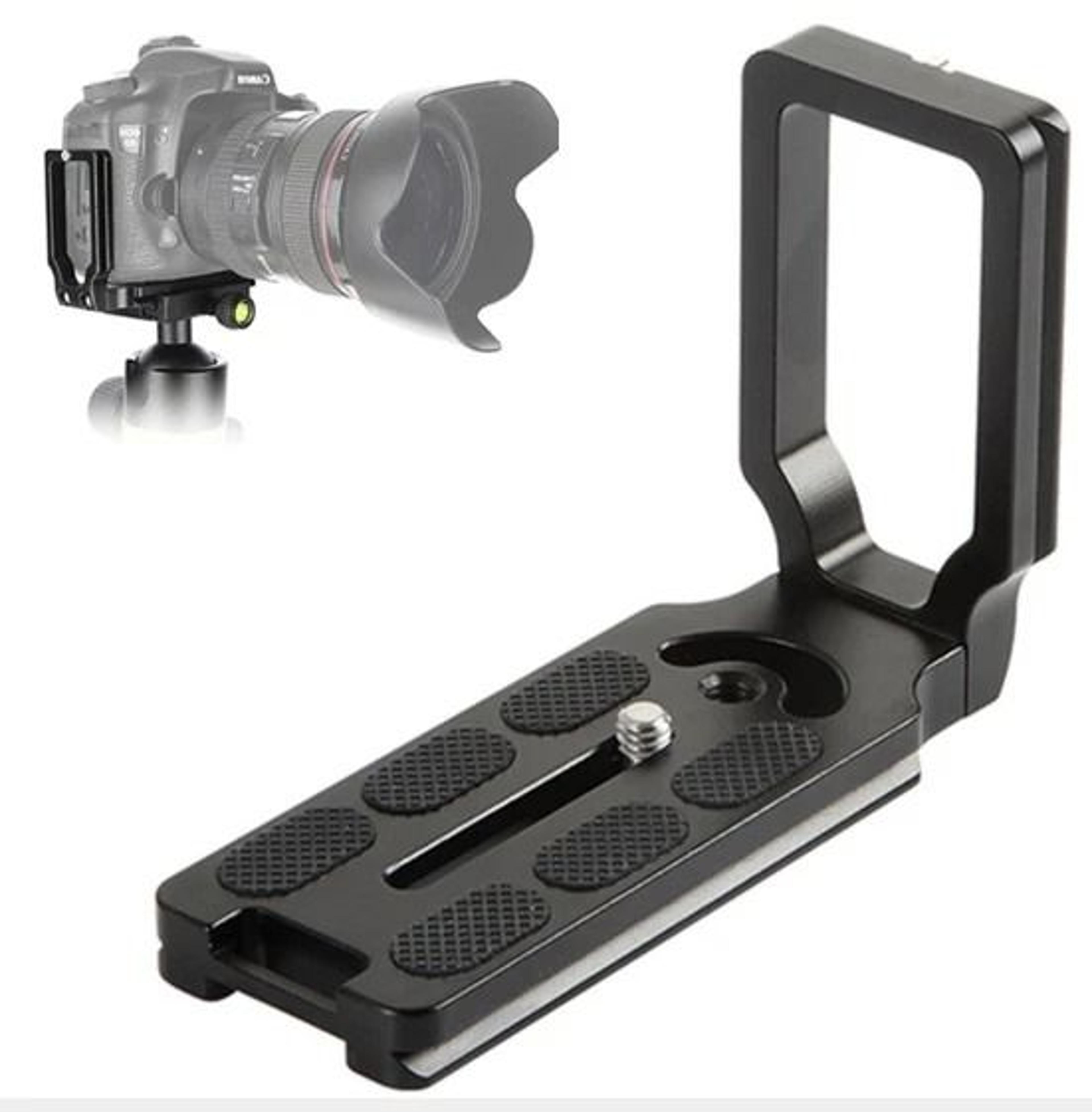 universal camera l bracket quick release plate aluminum dslr tripod mount
