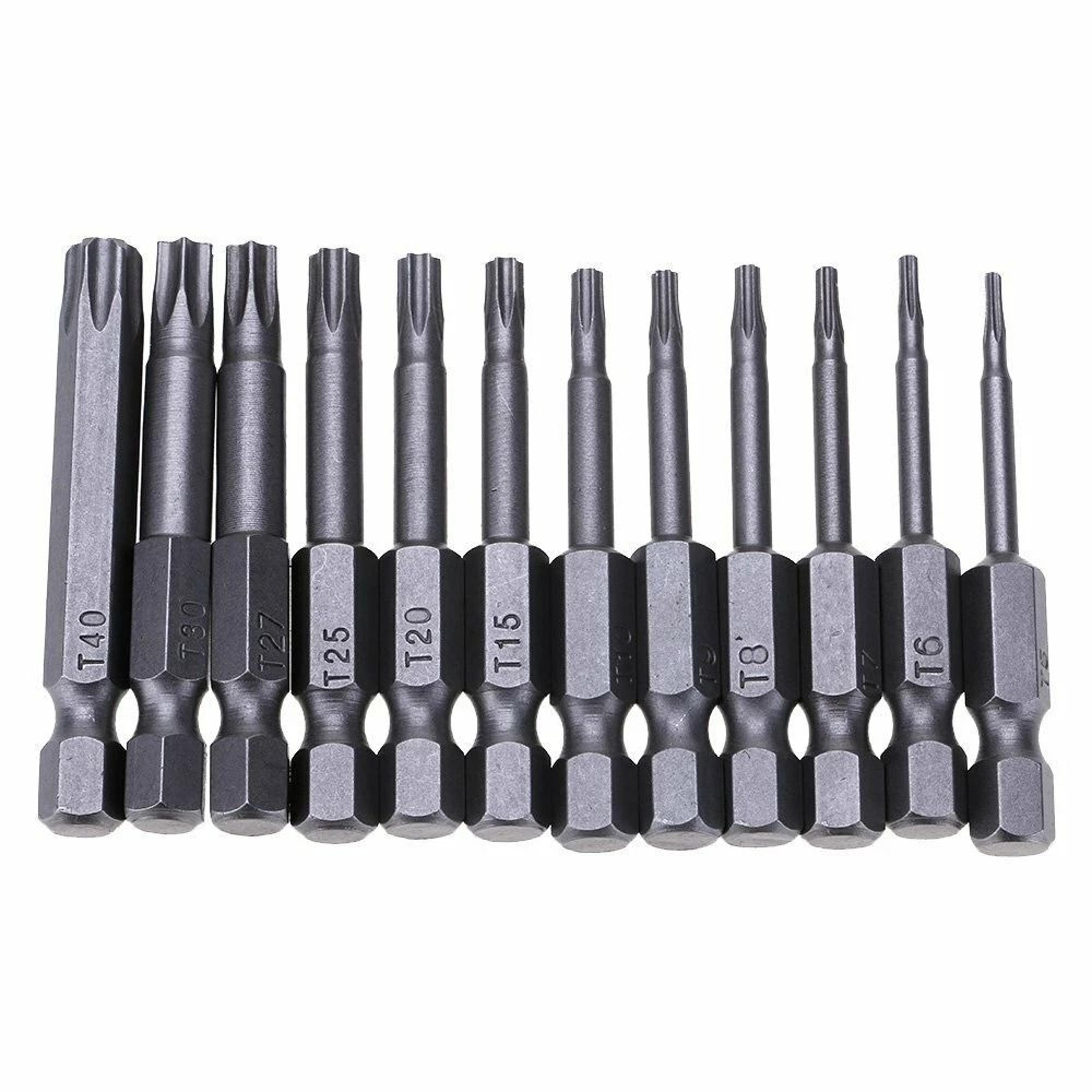 magnetic torx bit set hex screwdriver bits