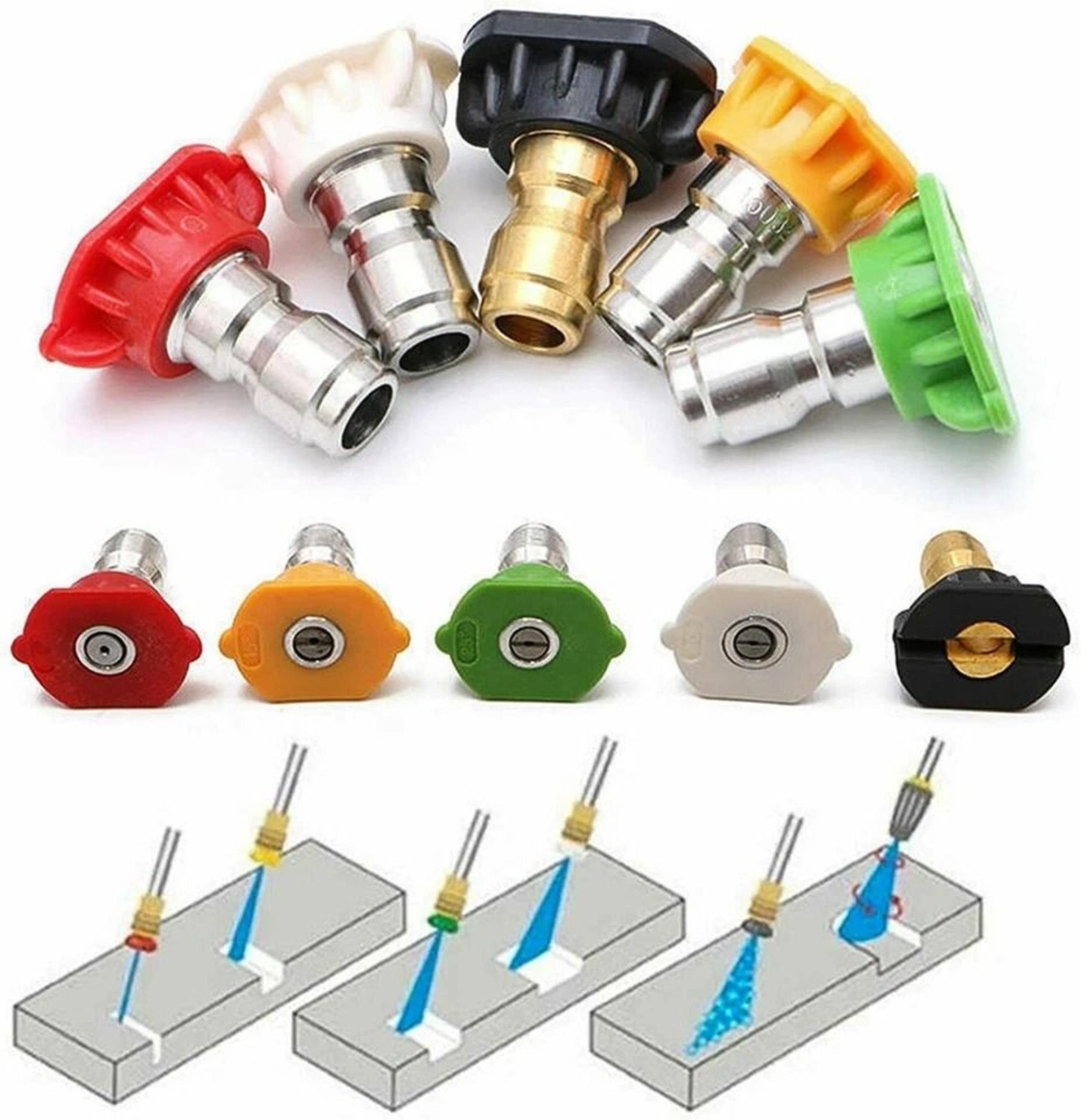 pressure washer nozzle tips quick connect psi power washer spray nozzle set
