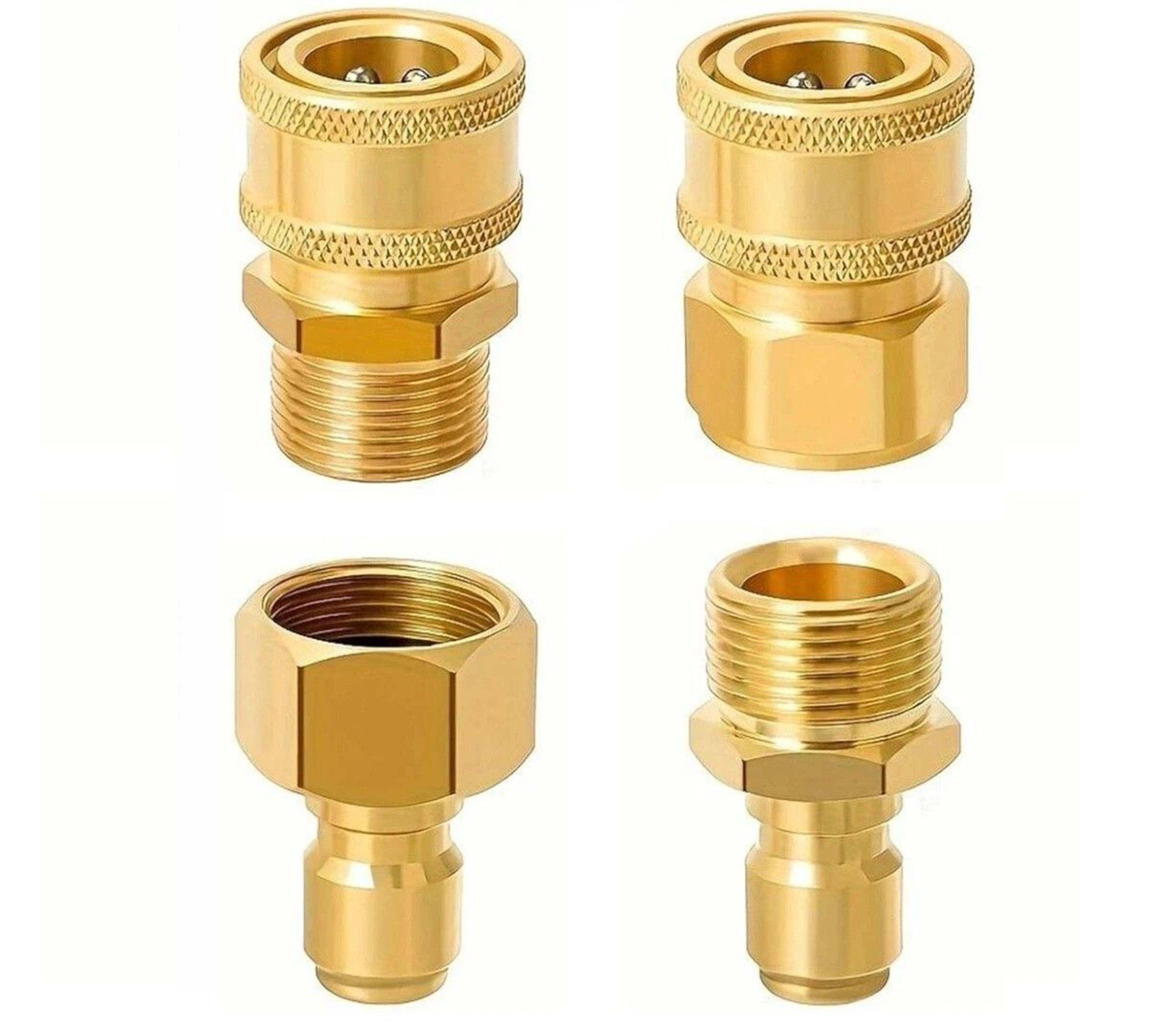 pressure washer adapter set quick connect brass fittings