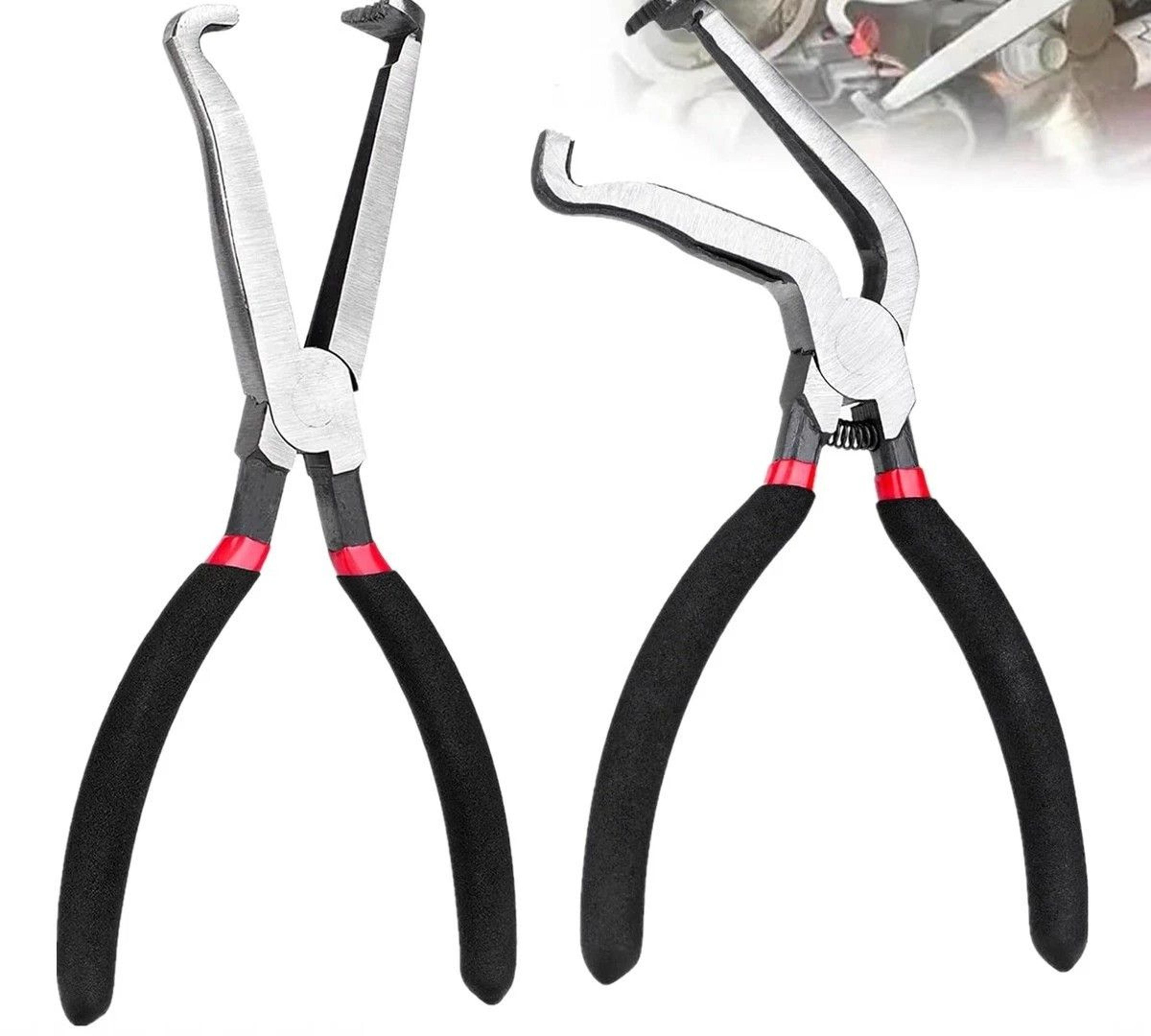 fuel line disconnect pliers set for hose clips and electrical connectors