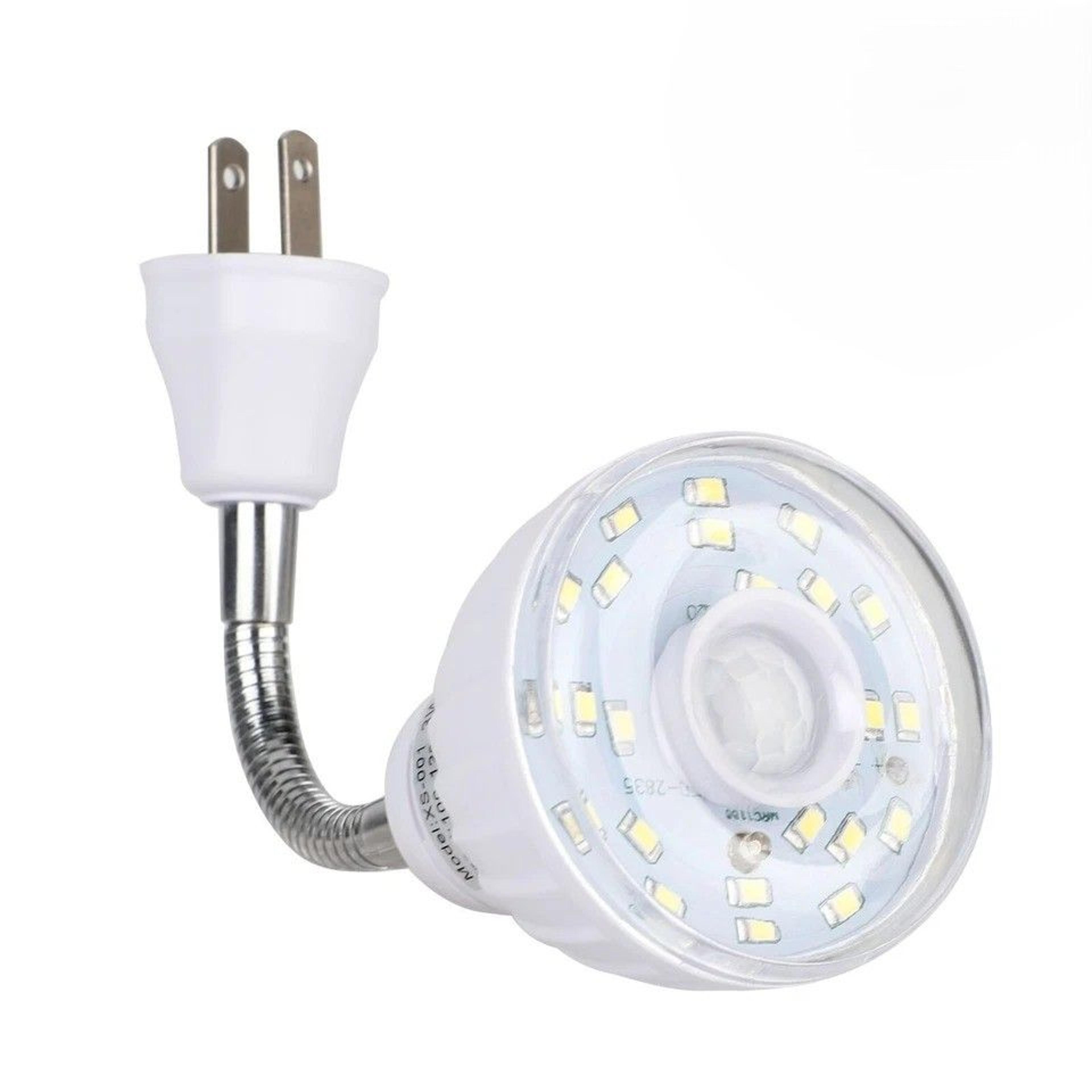 motion sensor night light plug in led wall lamp for hallway stairs bedroom