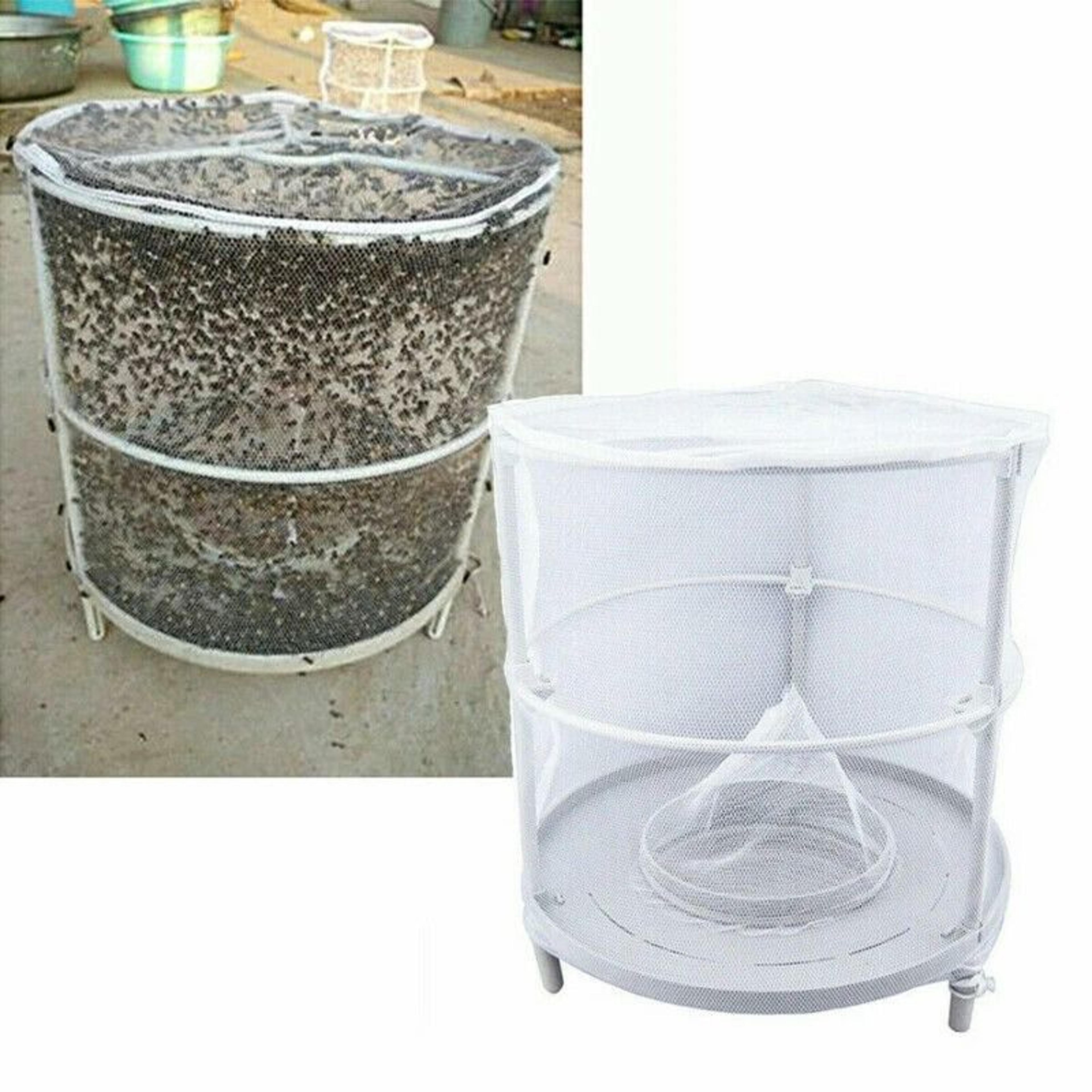 reusable hanging fly trap cage for outdoor pest control
