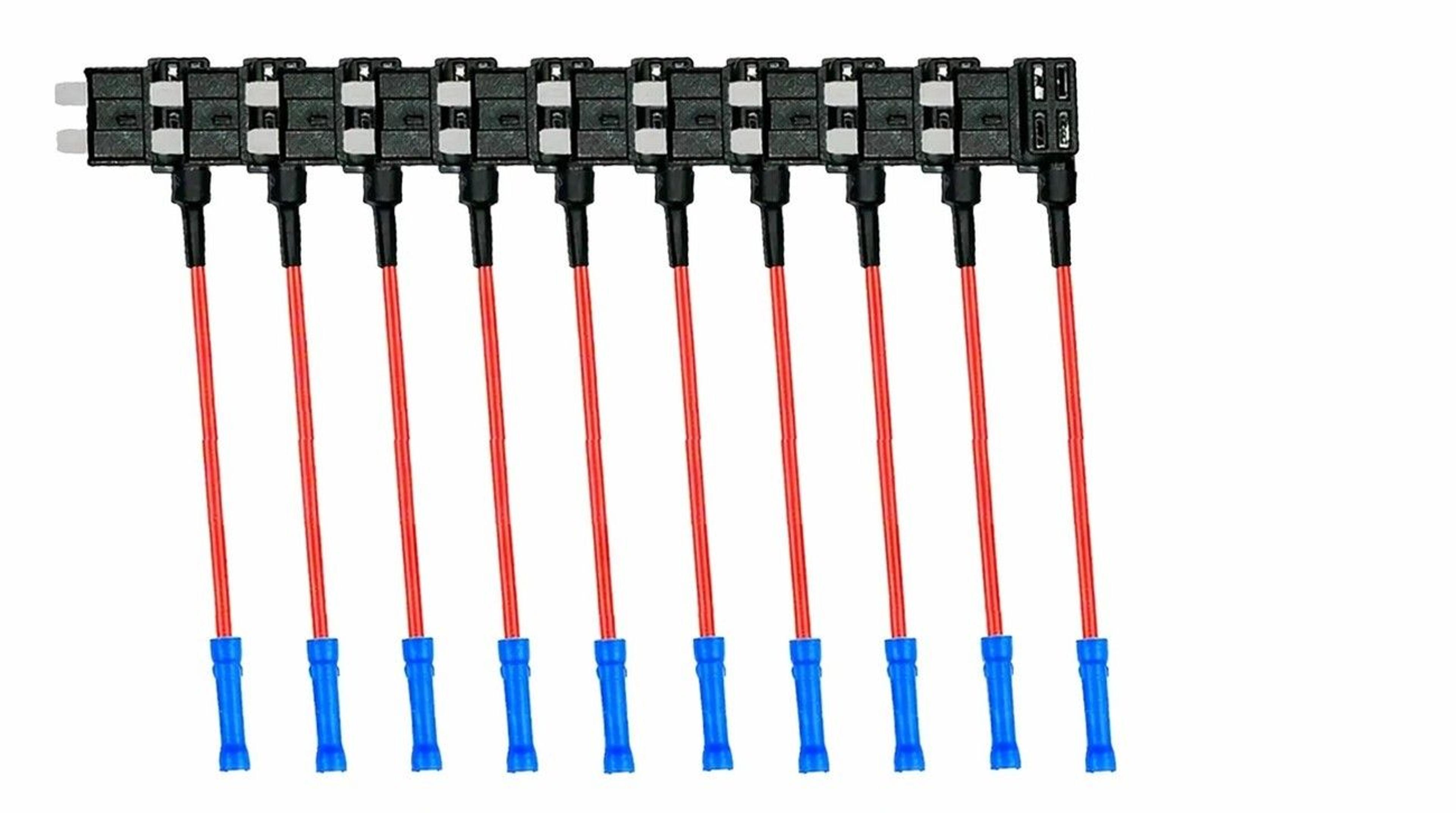 add a circuit fuse tap adapter ato atc blade fuse holder for car accessories