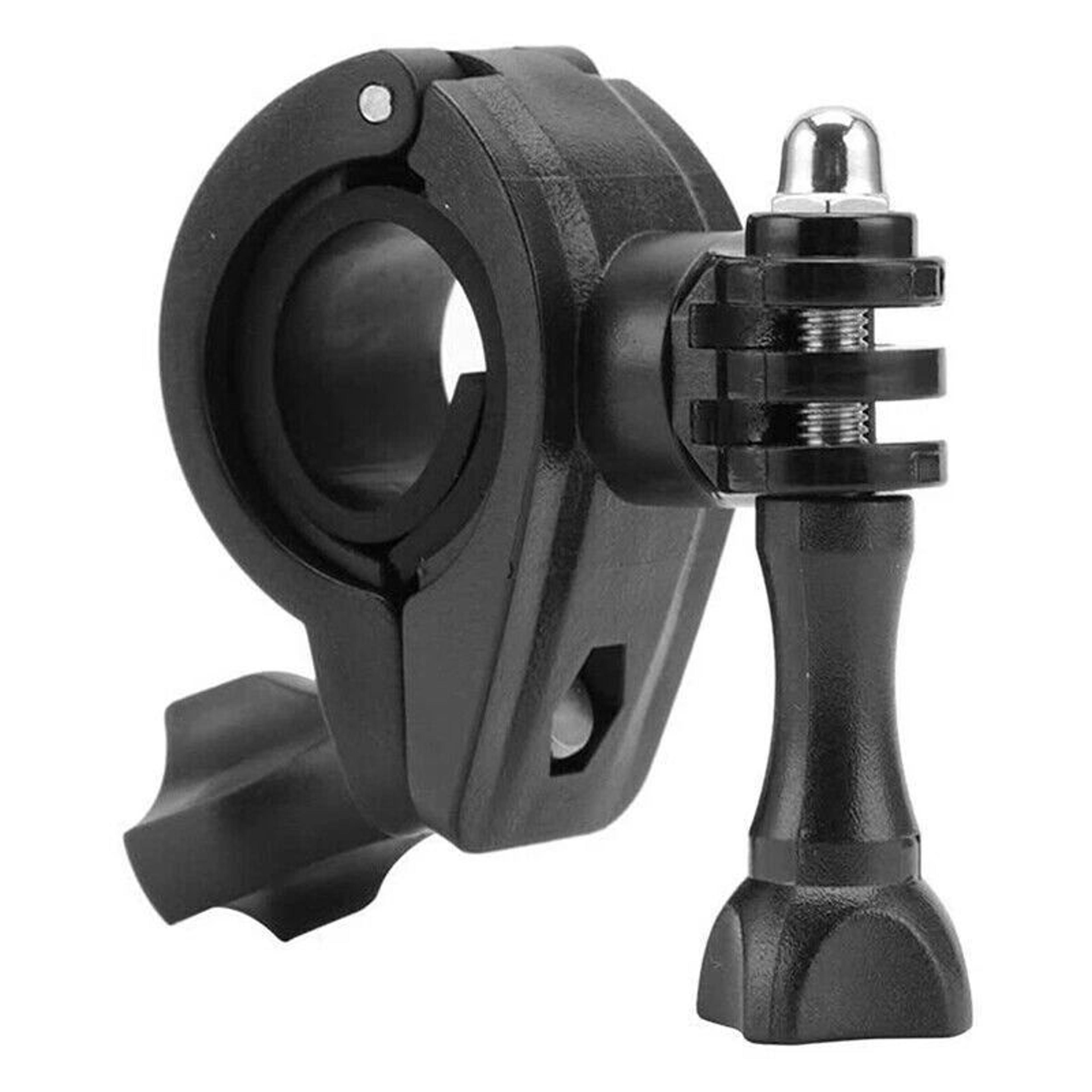 bike handlebar mount clamp for bicycle and motorcycle action cameras