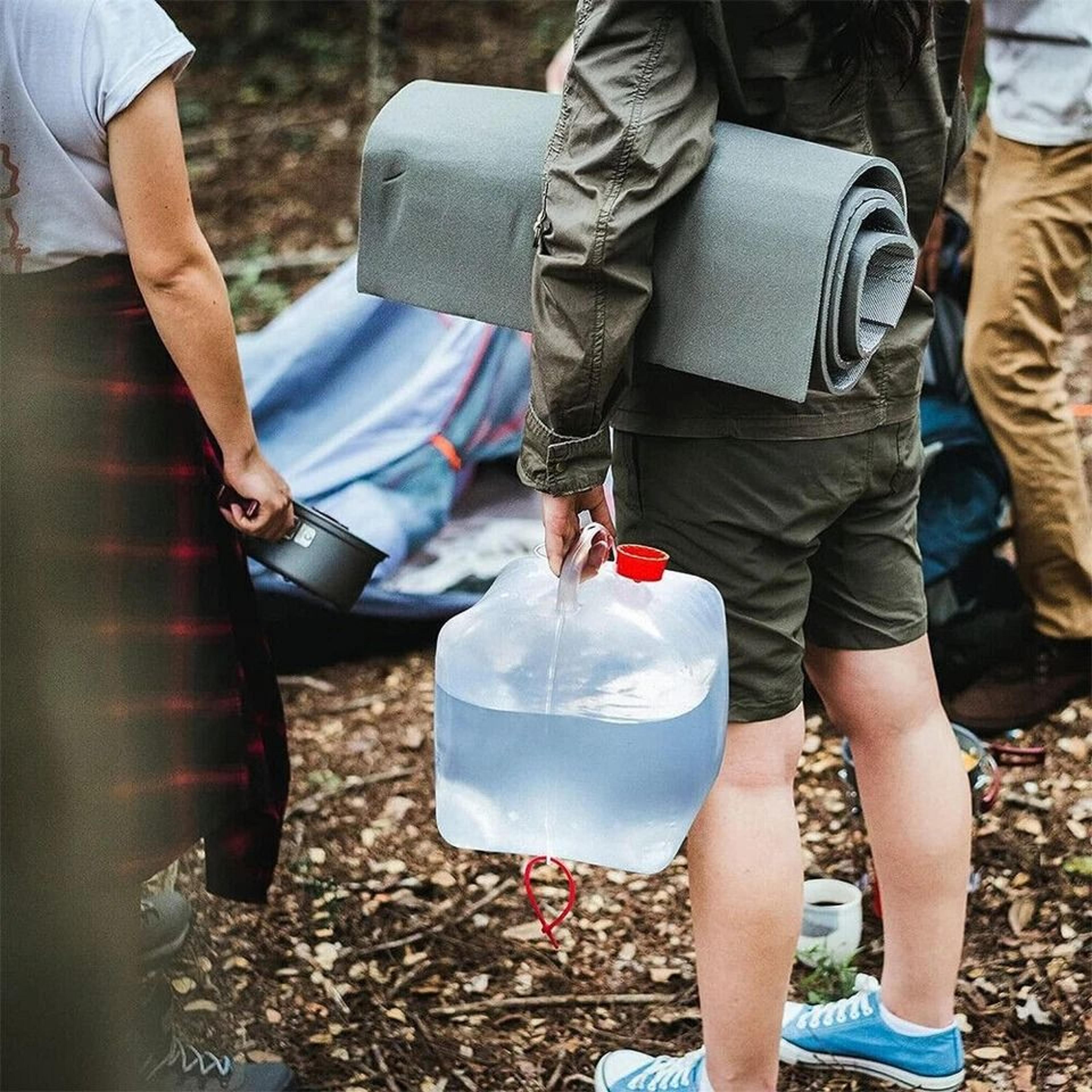 gal collapsible water container with spigot portable camping water storage jug
