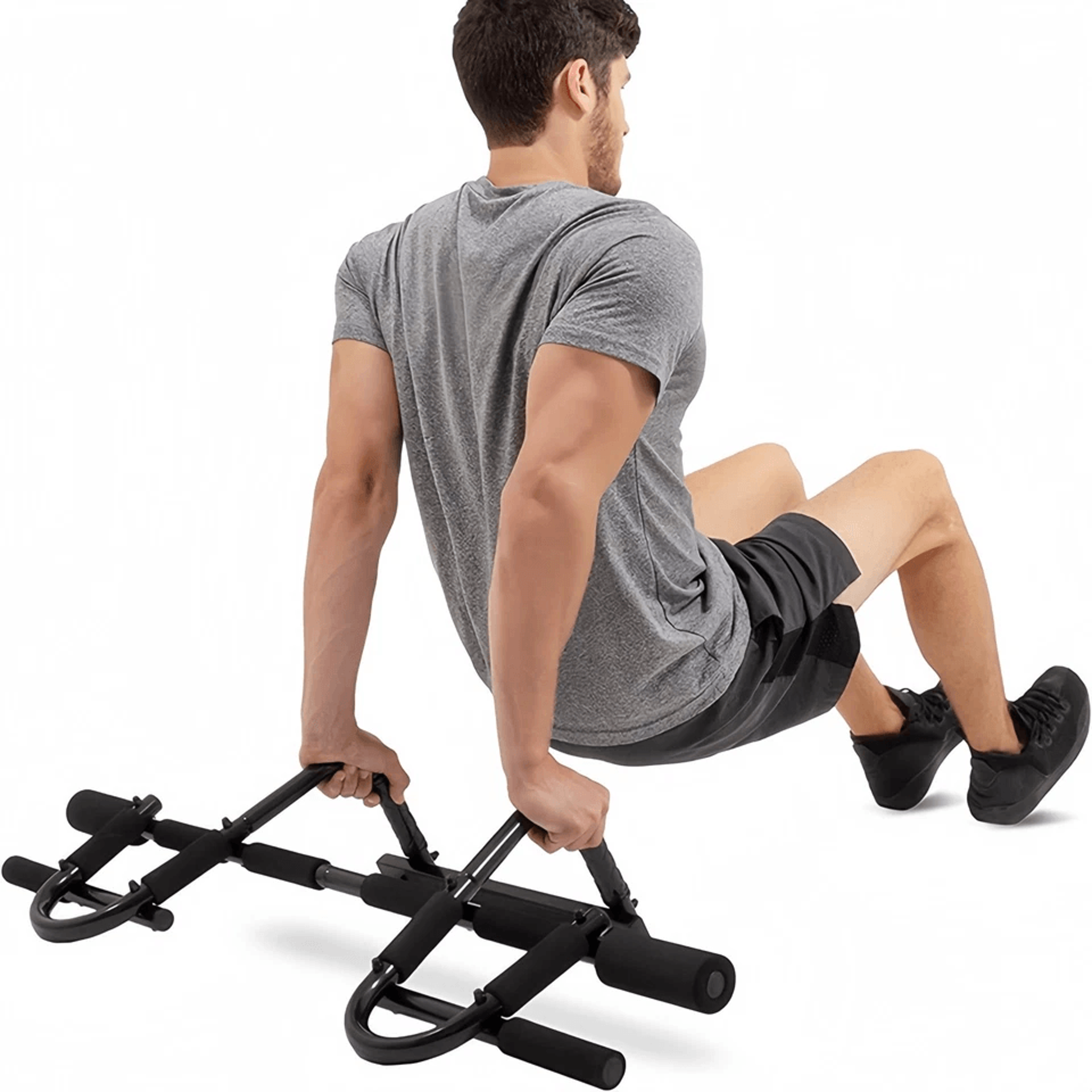 deluxe doorway pull up bar chin up and sit up home gym bar