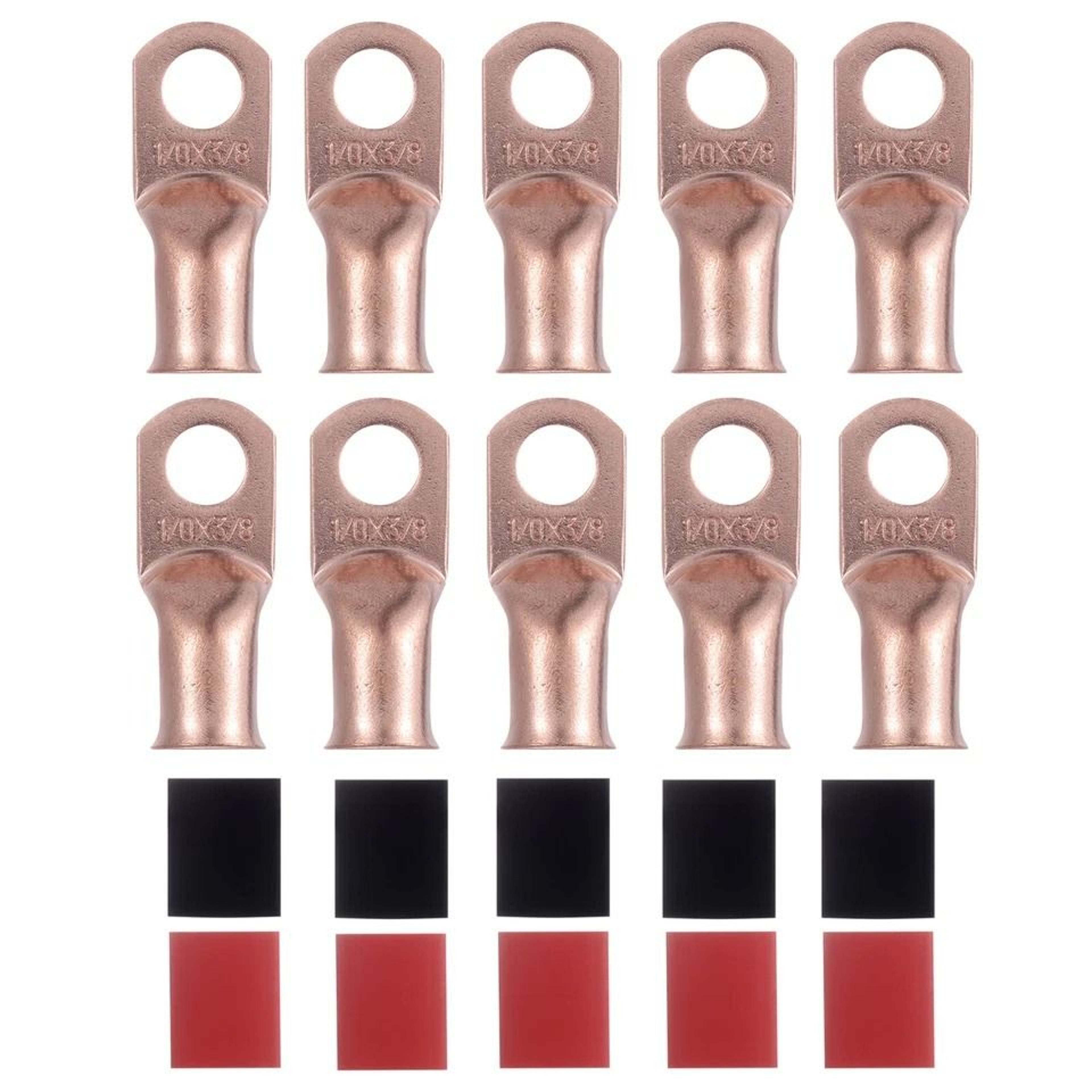 awg pure copper battery cable lugs with ring hole
