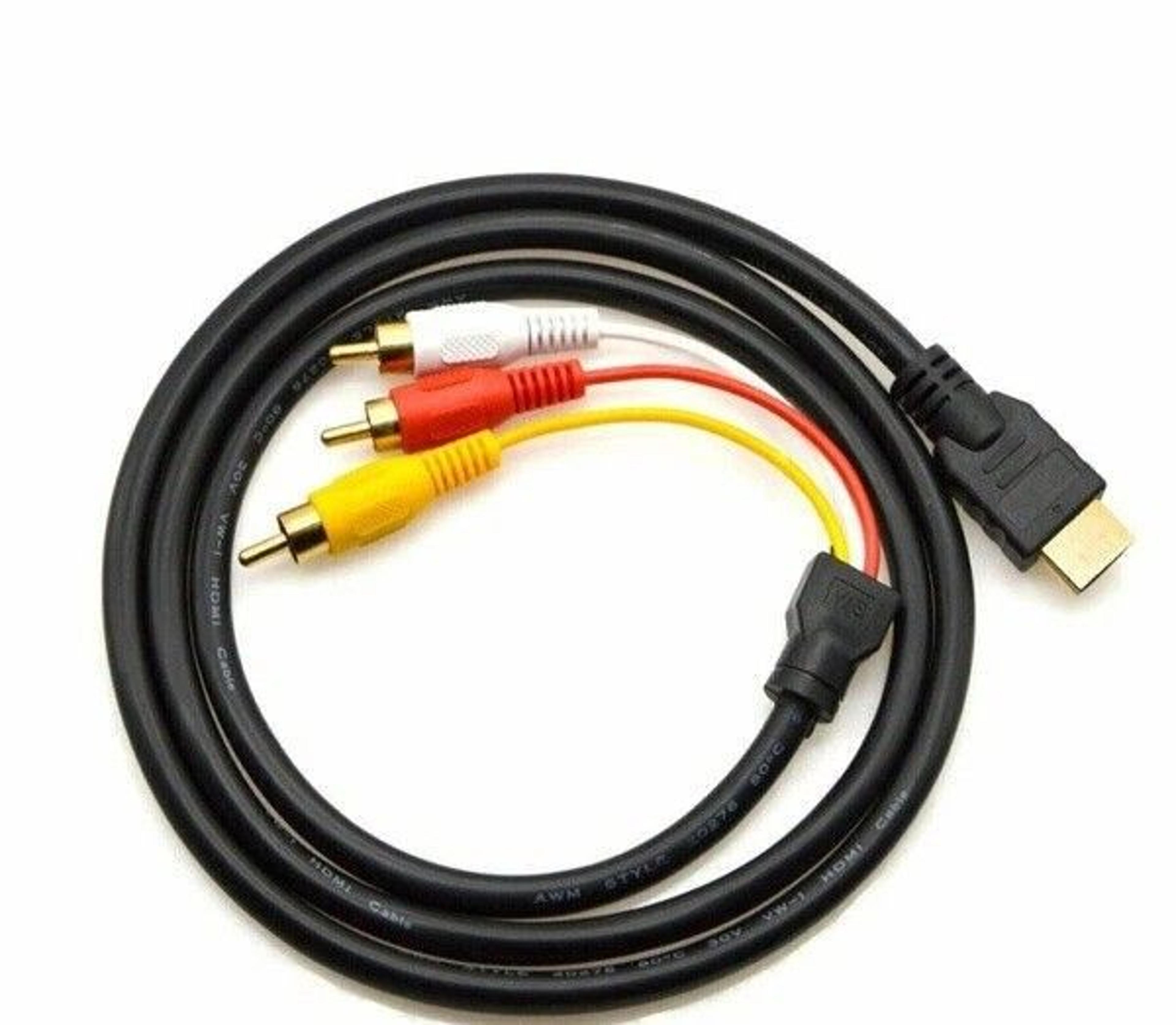 hdmi male to rca av converter cable for hdtv dvd projector