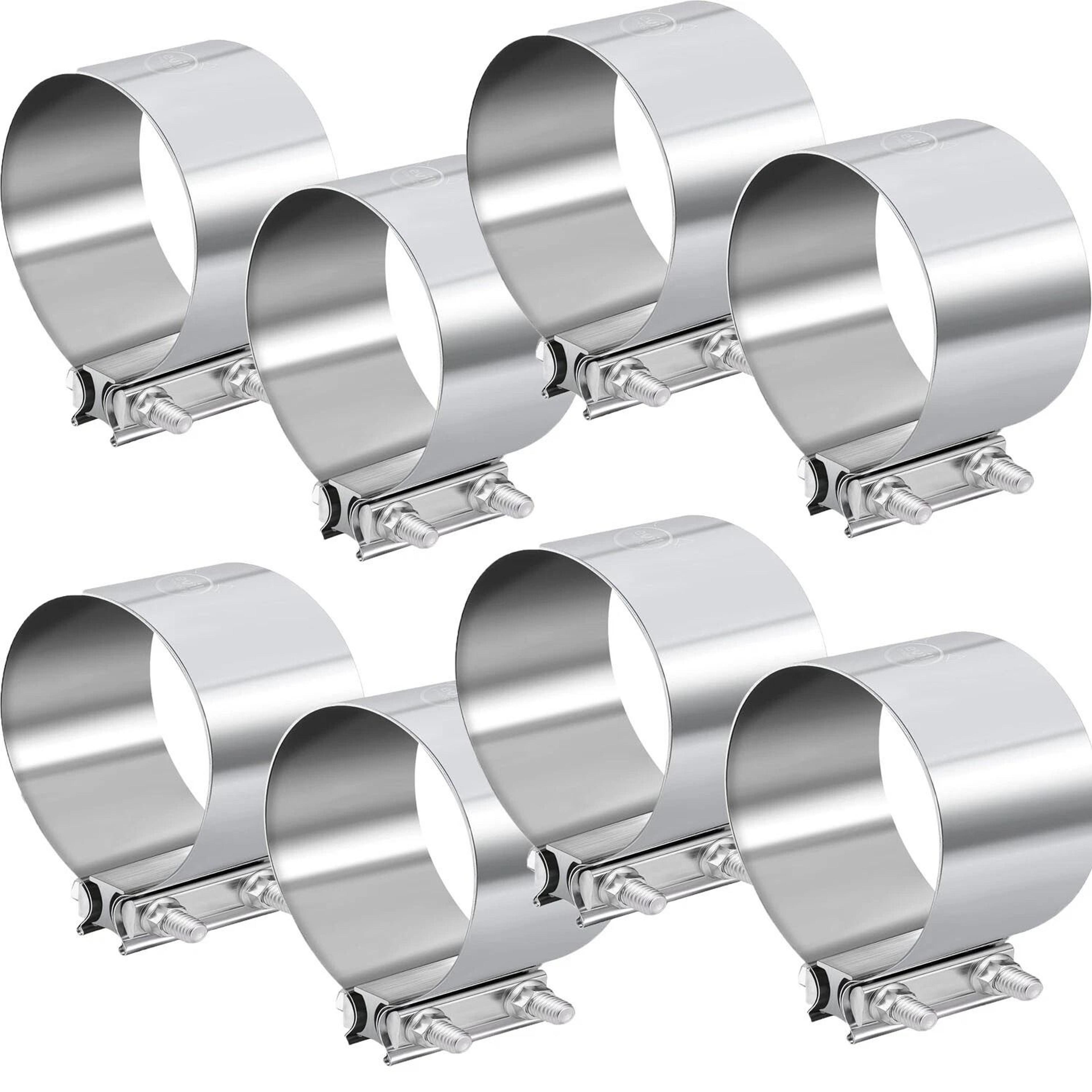 stainless exhaust band clamp for catback muffler pipe