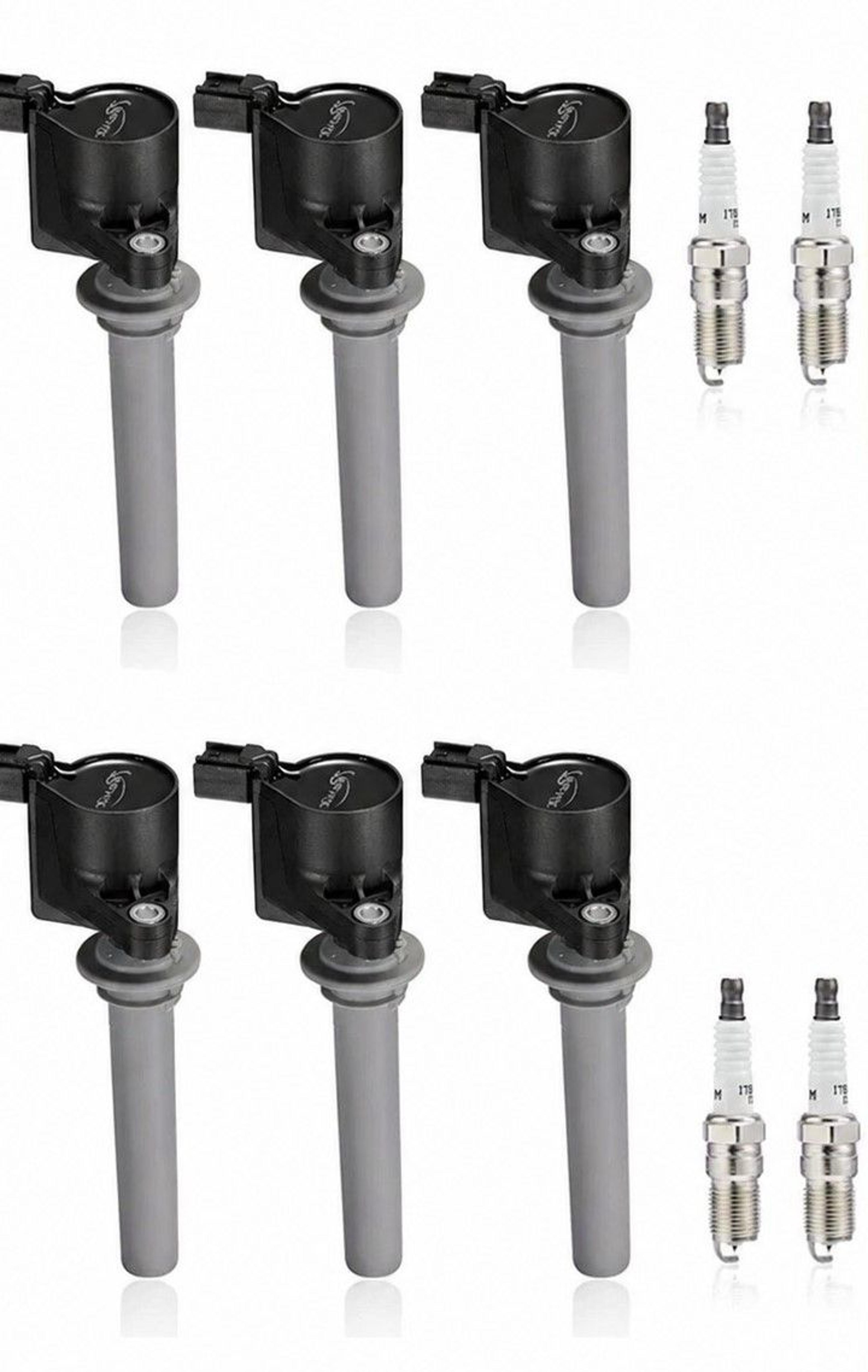 premium ignition coils & spark plugs replacement set for ford escape