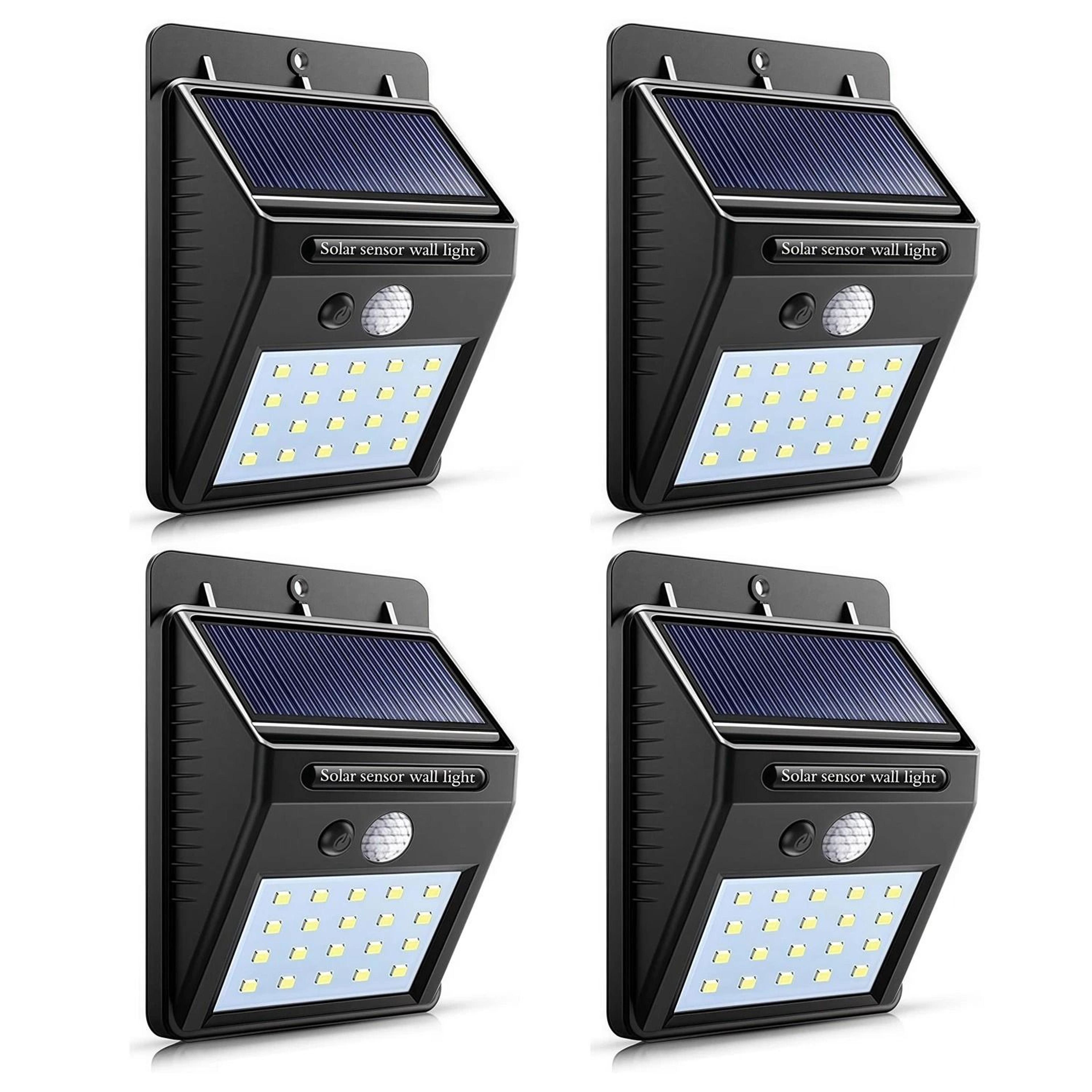 solar motion sensor lights waterproof led outdoor wall lamps