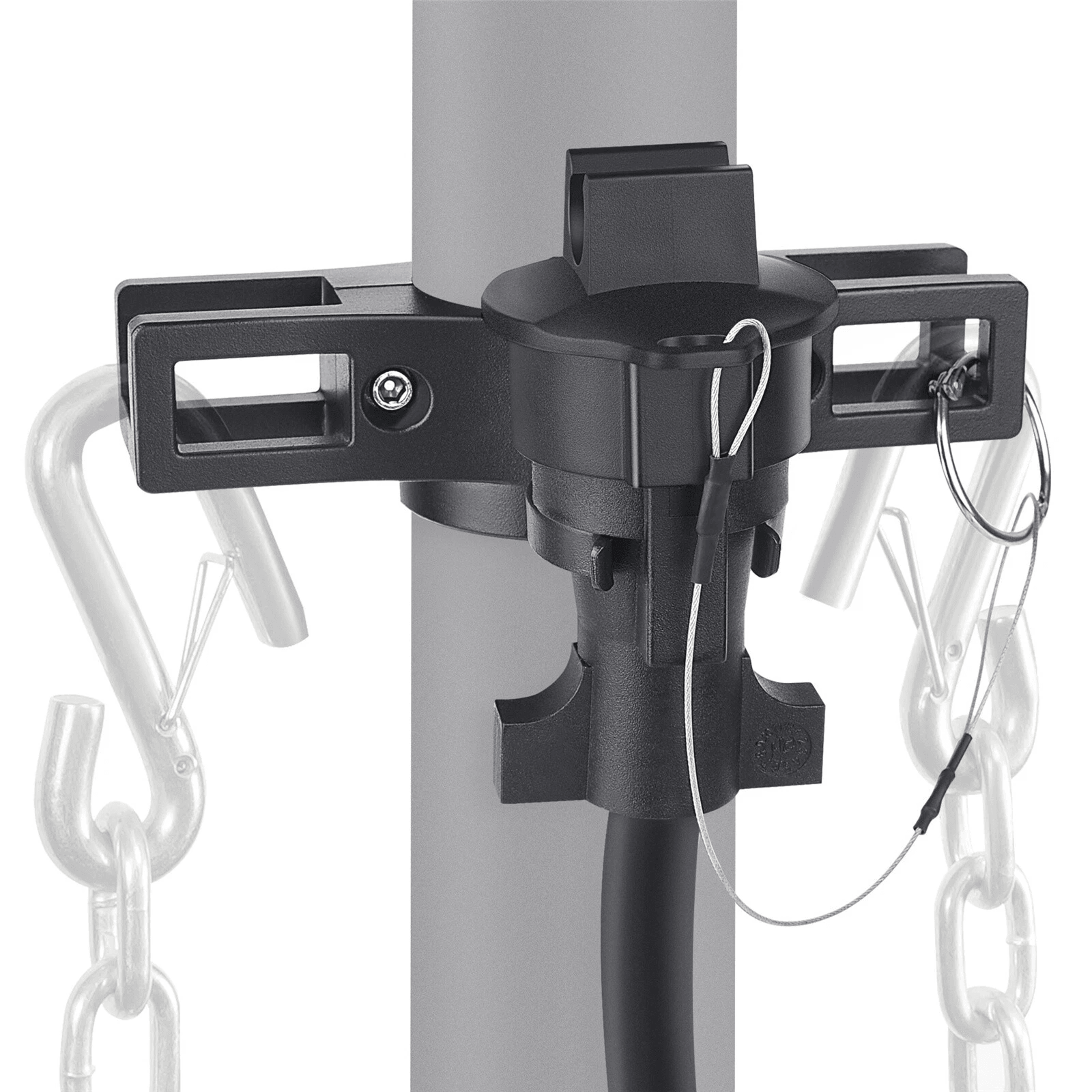 heavy duty rv jack cover and trailer chain holder