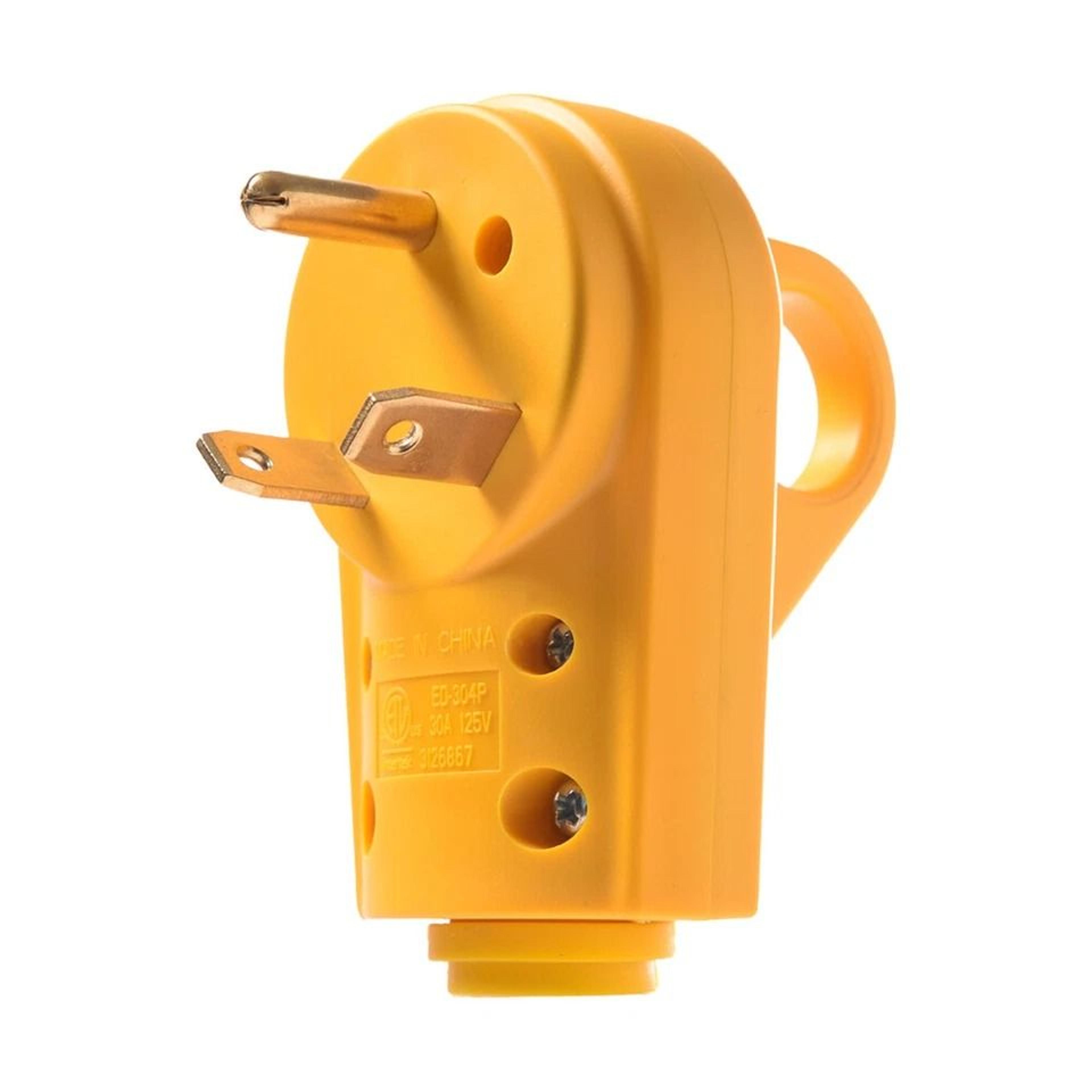 amp rv plug replacement connector with easy grip handle