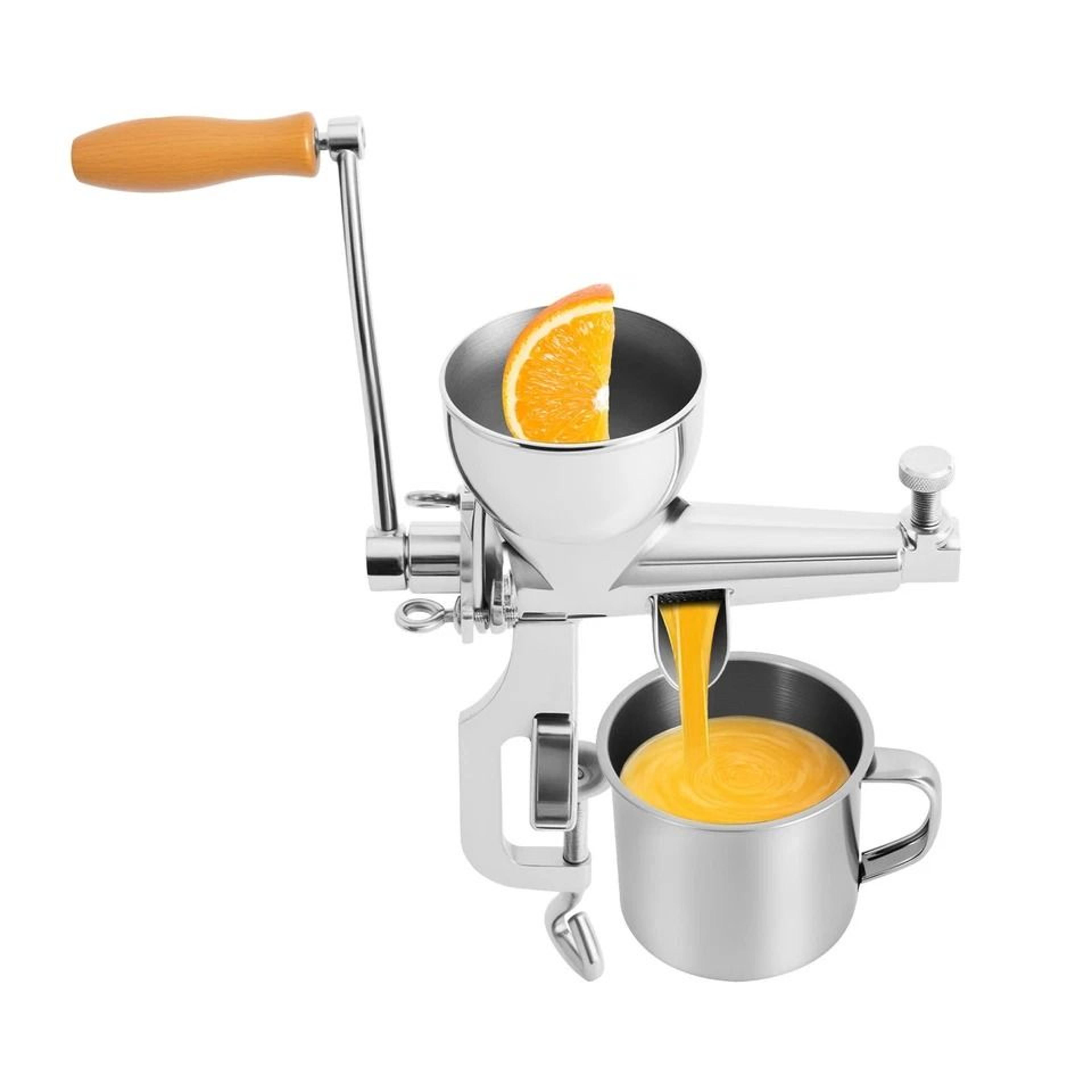 manual stainless steel wheatgrass juicer heavy duty hand crank fruit vegetable extractor