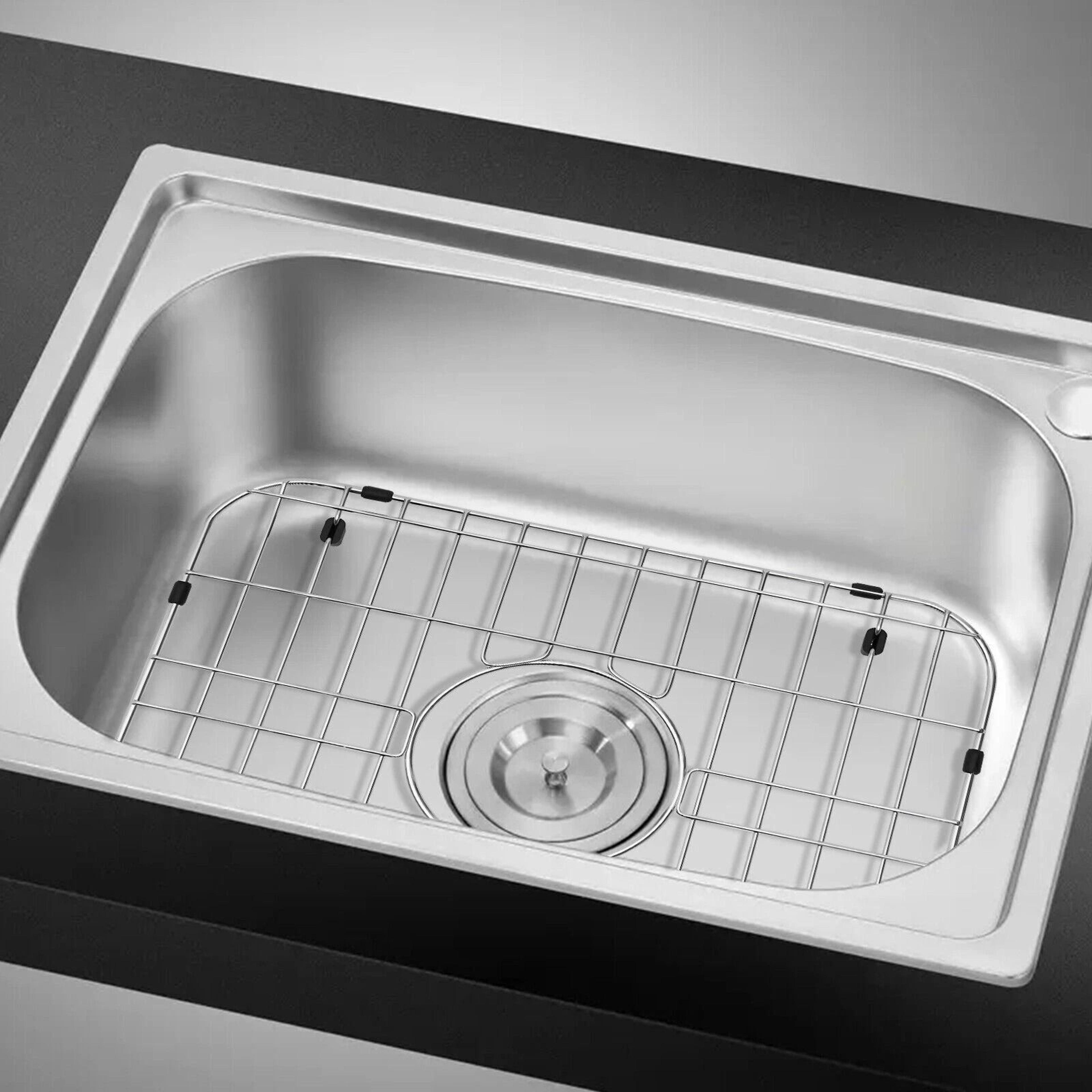 stainless steel sink protector grid kitchen sink rack