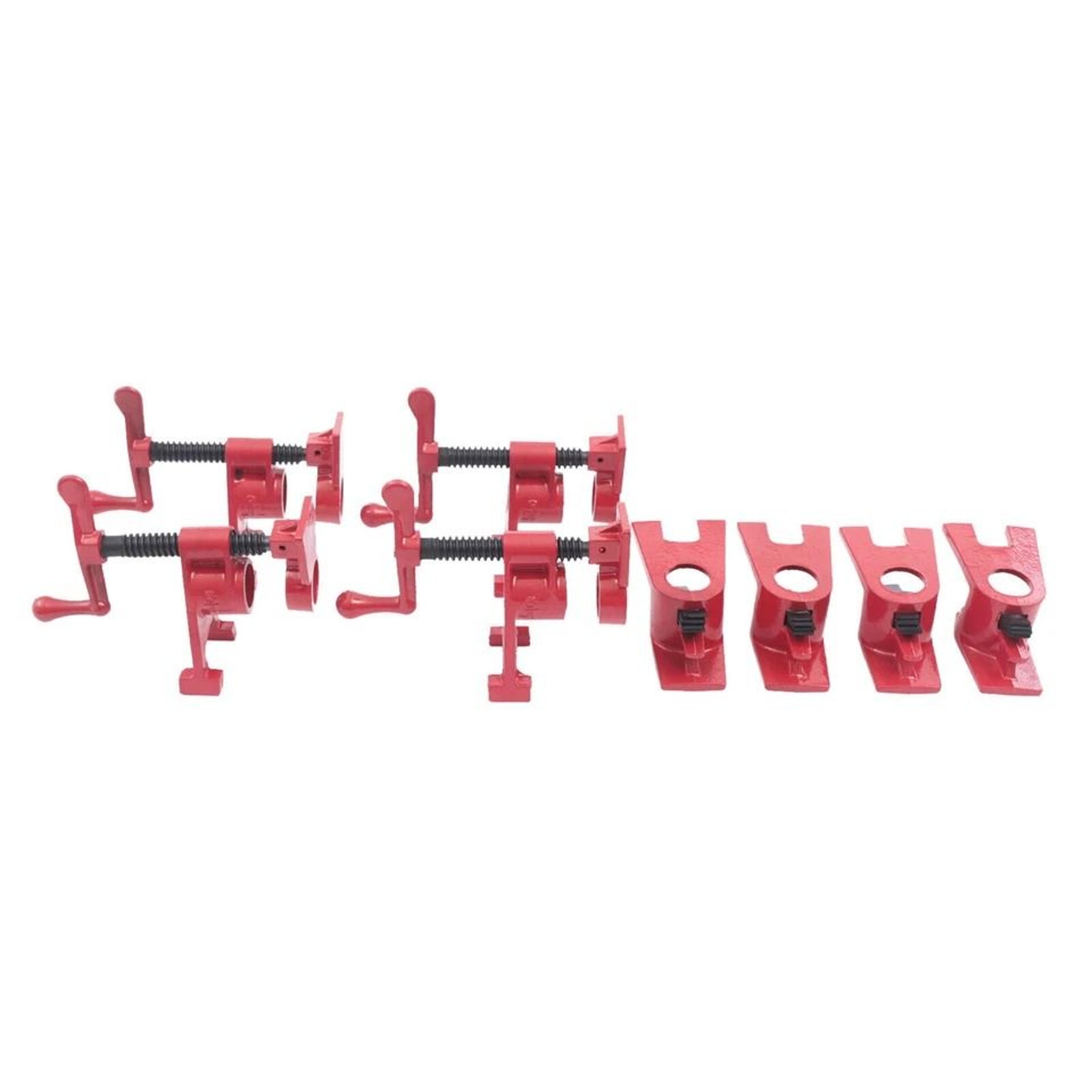 wood gluing pipe clamps set heavy duty cast iron woodworking clamps