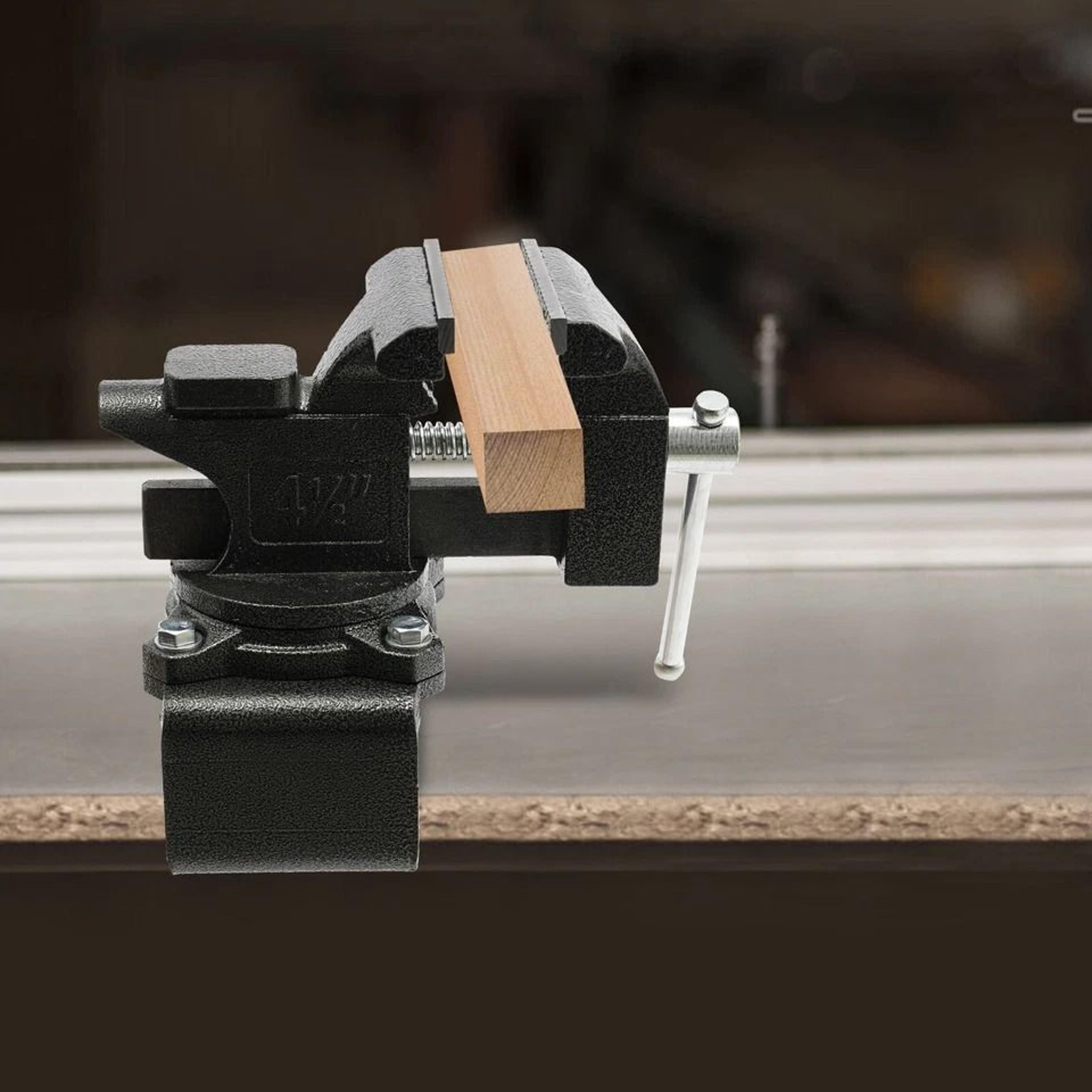 heavy duty bench vise table vise for workbench and diy repairs