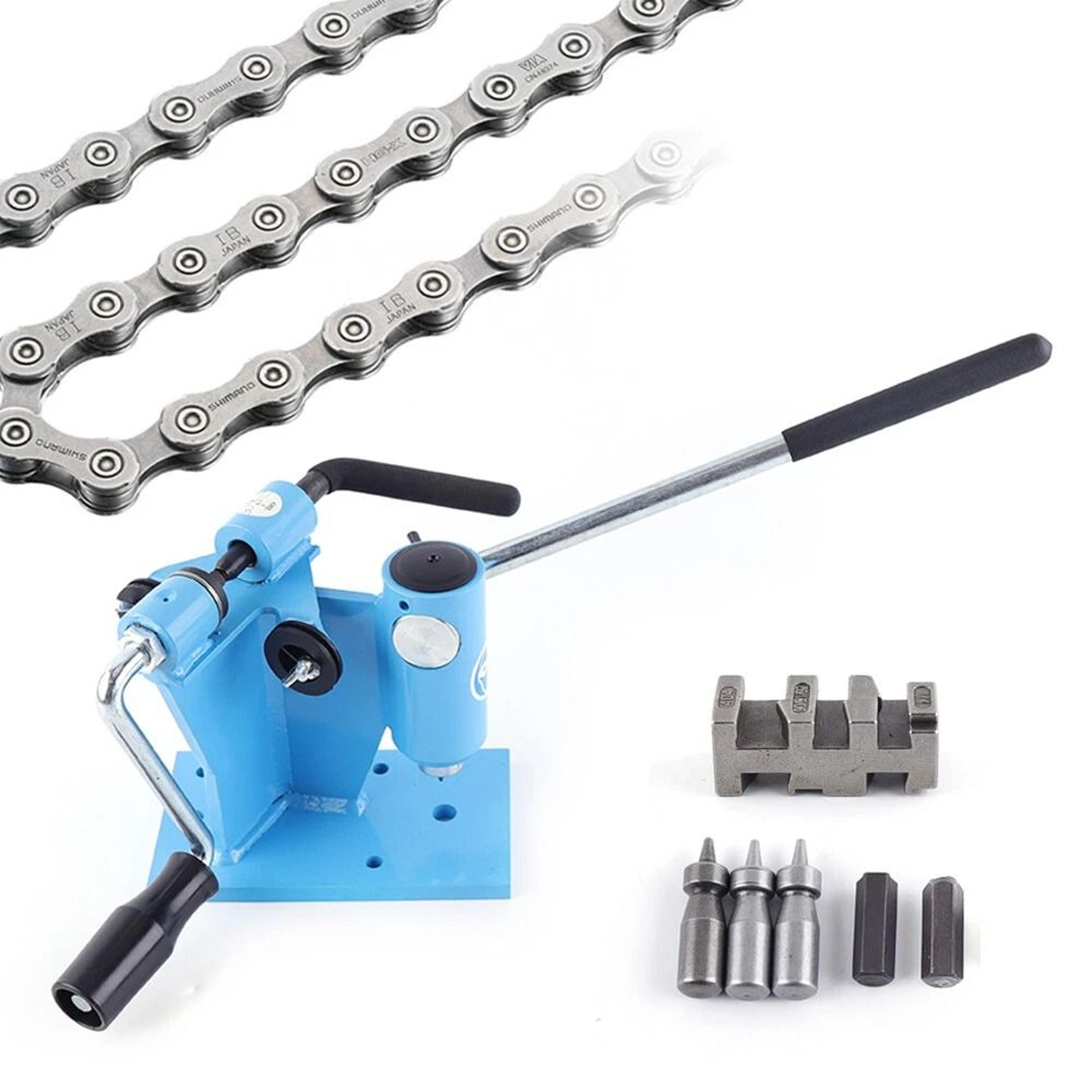 archer chainsaw chain breaker and rivet spinner combo bench mounted repair tool