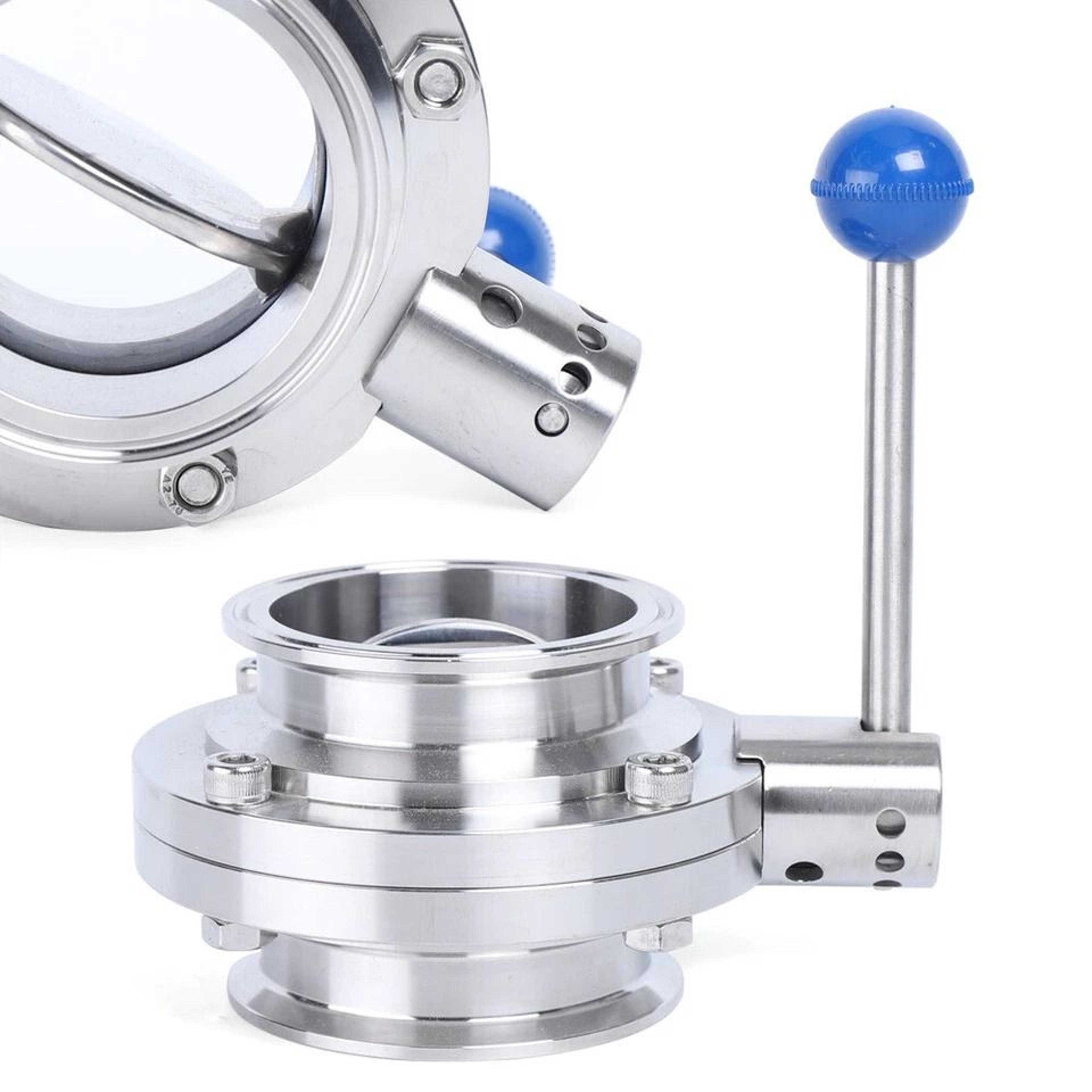 stainless steel tri clamp butterfly valve sanitary clover design