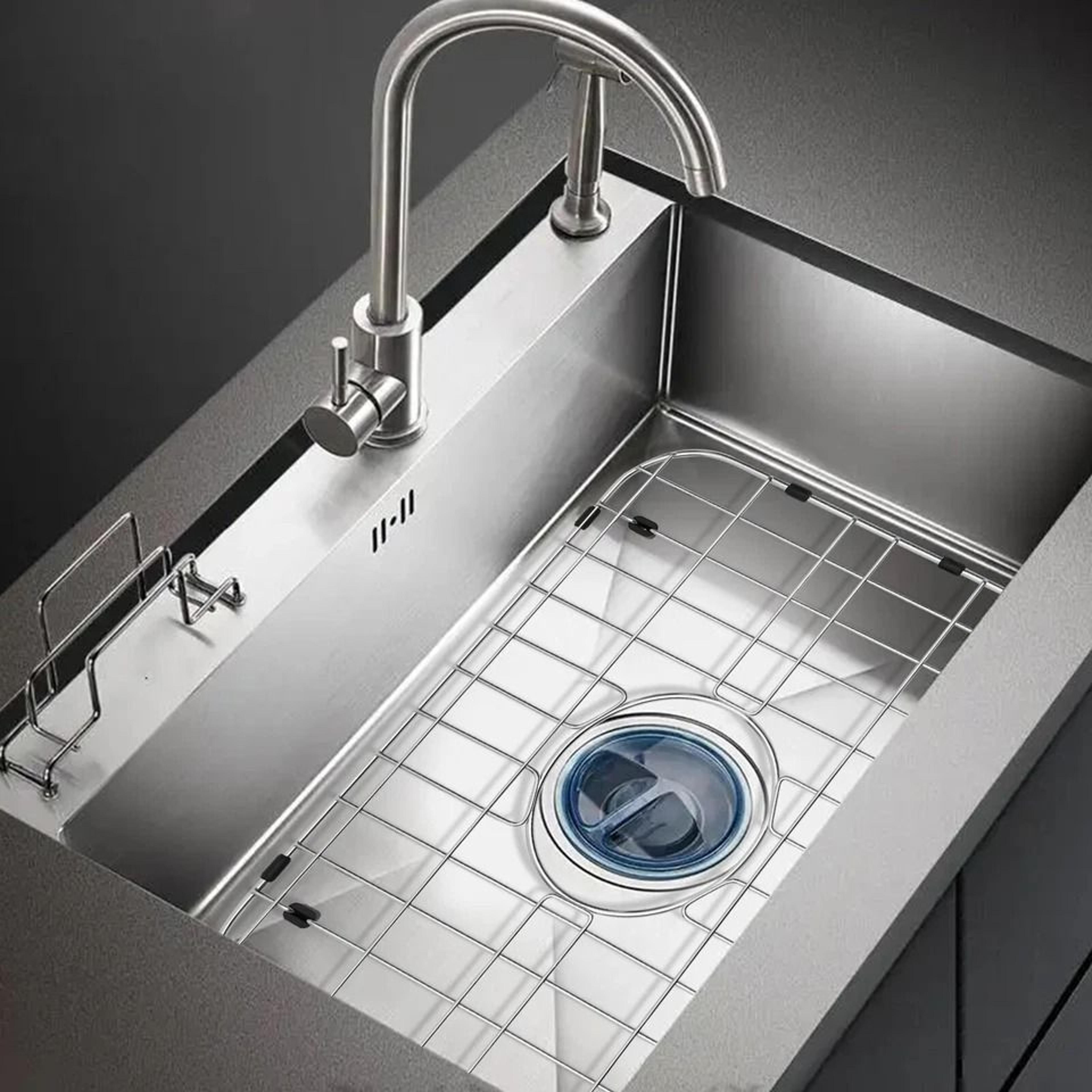 premium stainless steel sink protector grid kitchen sink bottom grid with drain friendly design