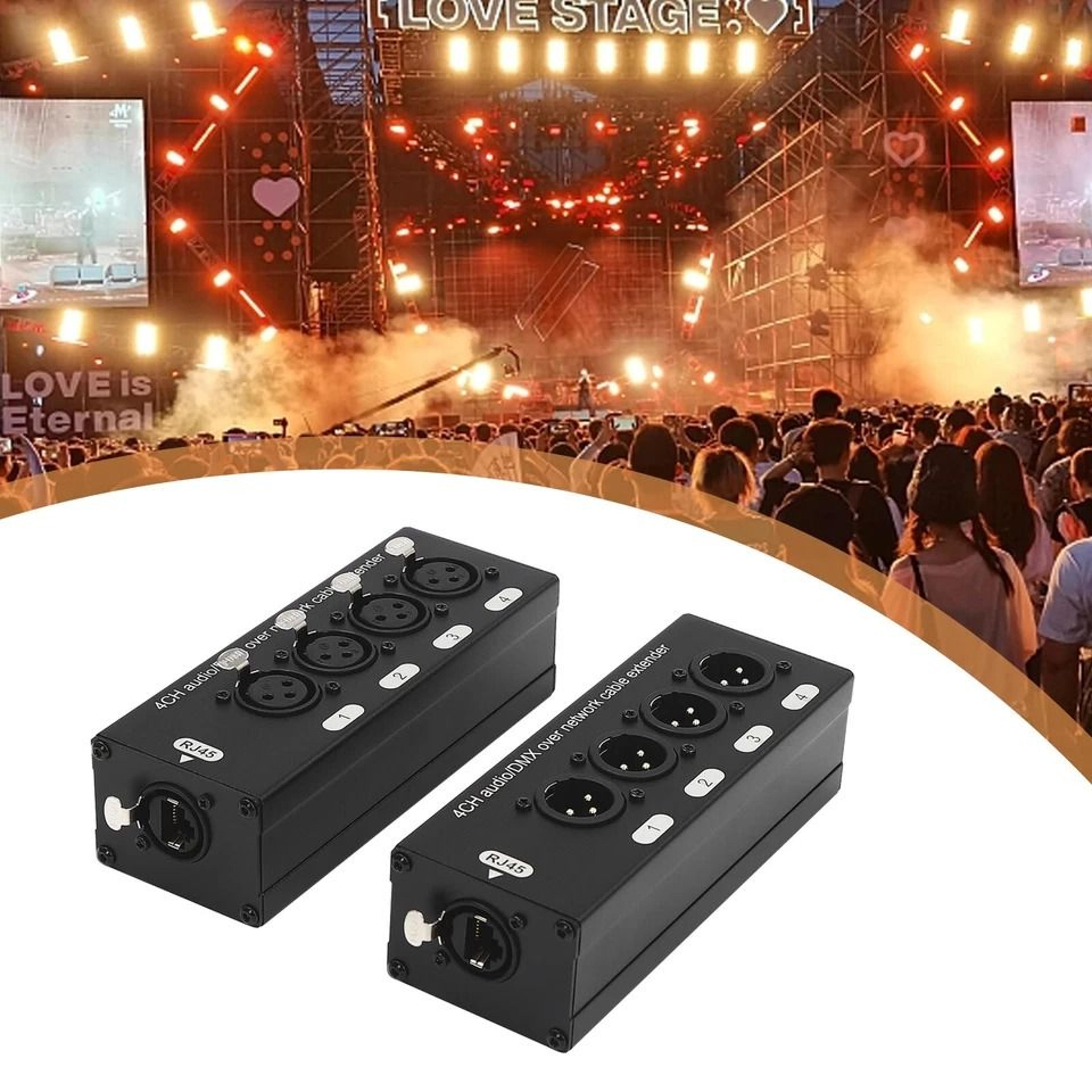 premium channel xlr to ethercon cable extender pro audio network adapter box