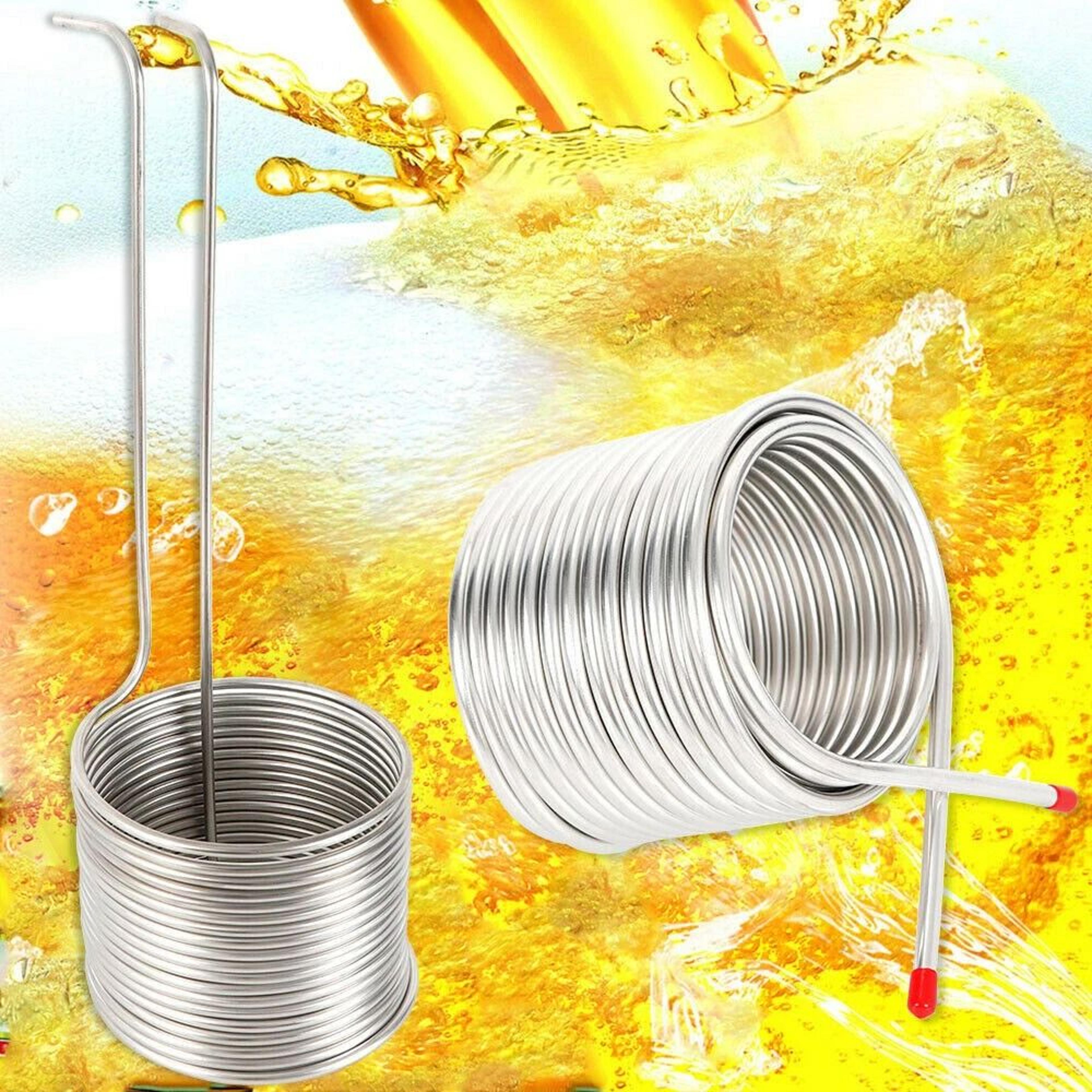 professional stainless steel homebrew immersion chiller fast wort cooling coil