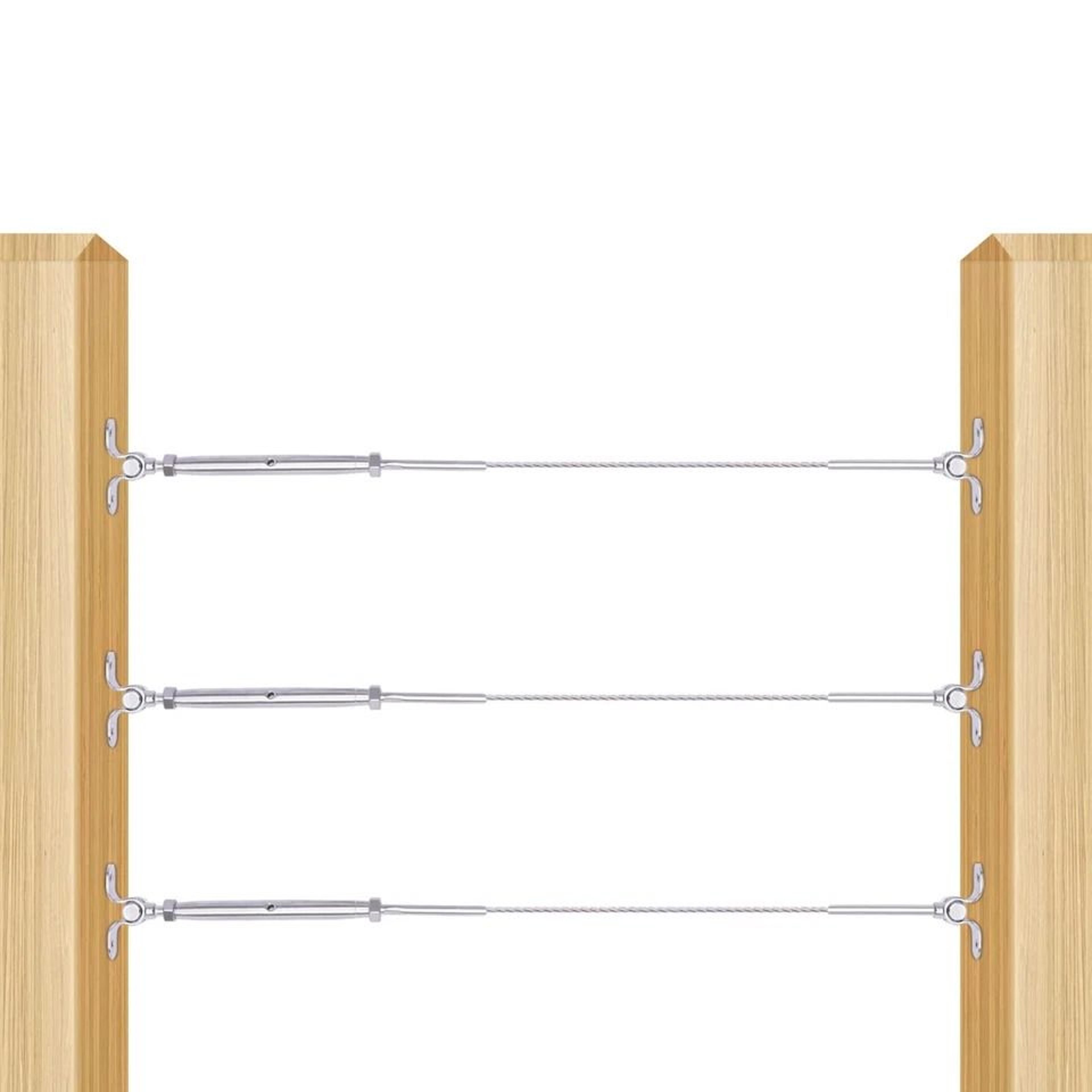 premium stainless steel cable railing kit for deck & stair railings