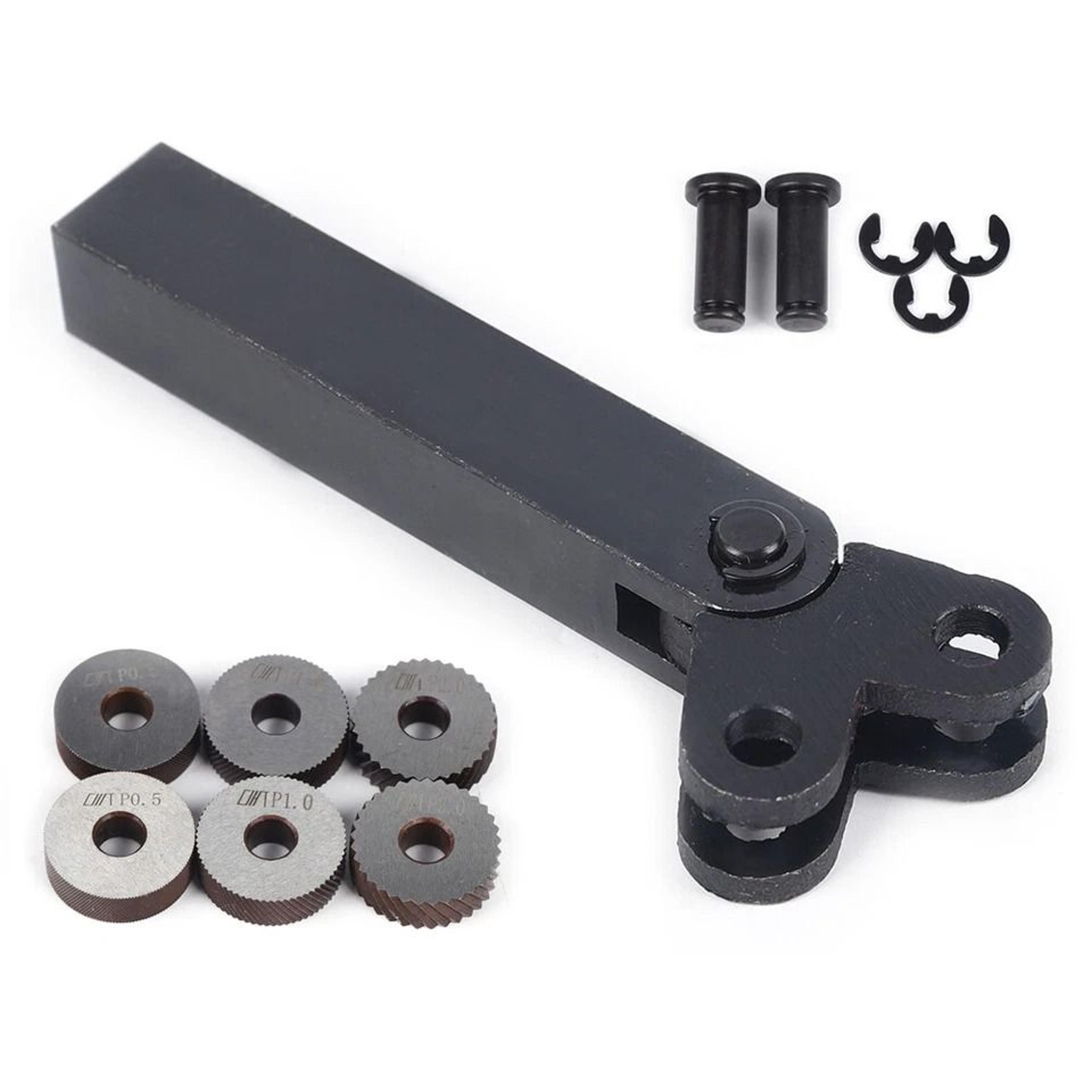 knurling tool set for lathes with wheels