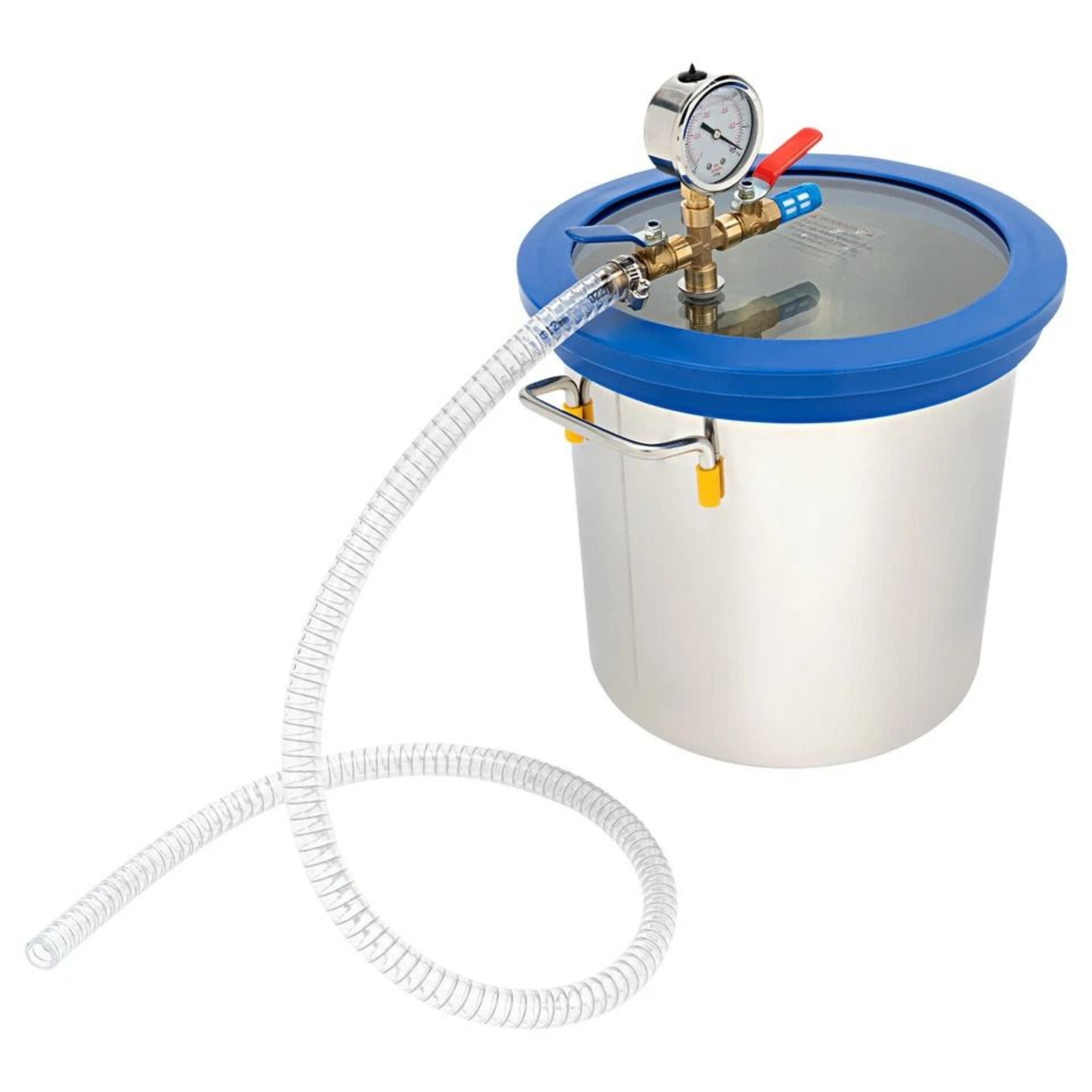 professional gallon vacuum degassing chamber for wood epoxy stabilizing & resin bubble removal
