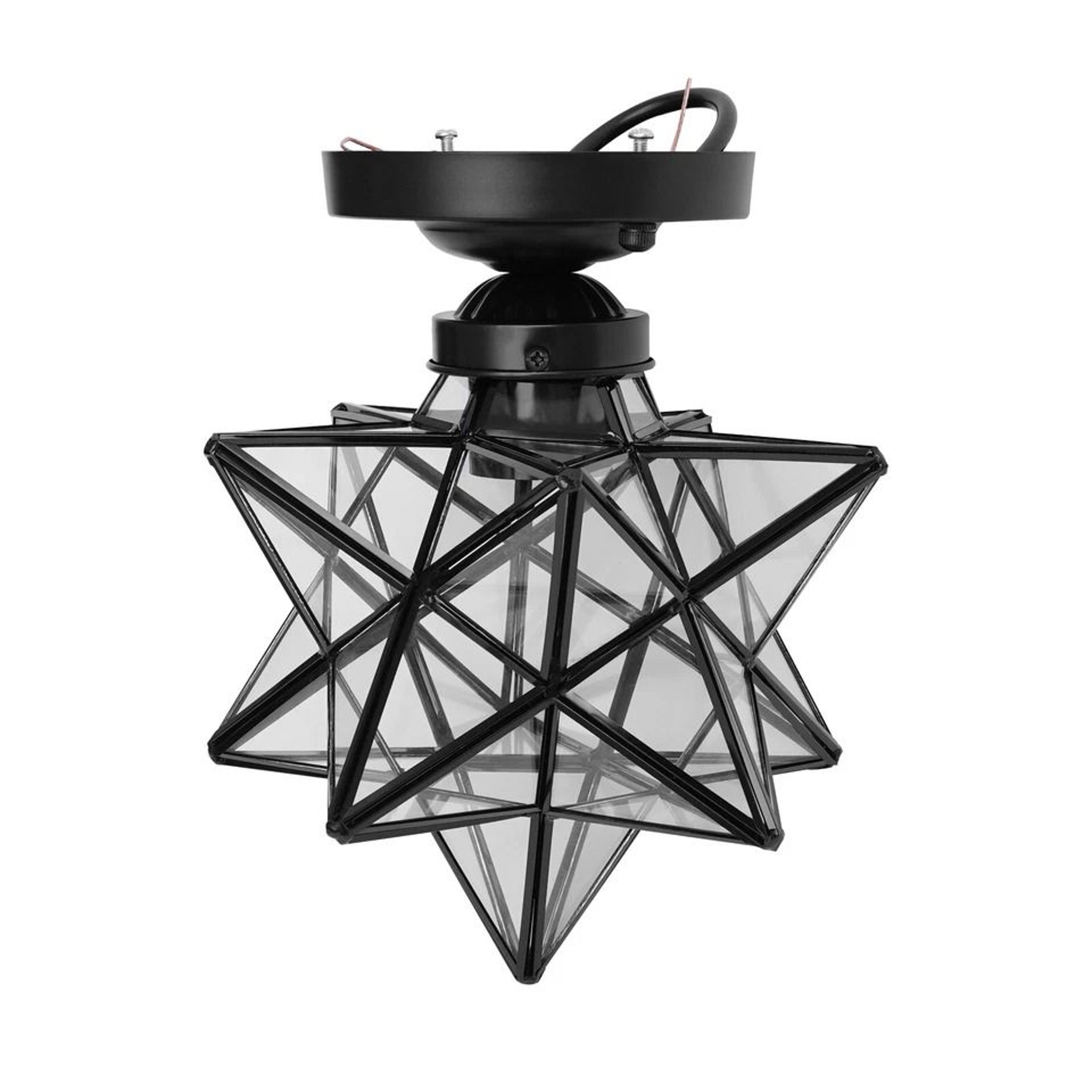 star shaped glass pendant light ceiling chandelier modern home lighting