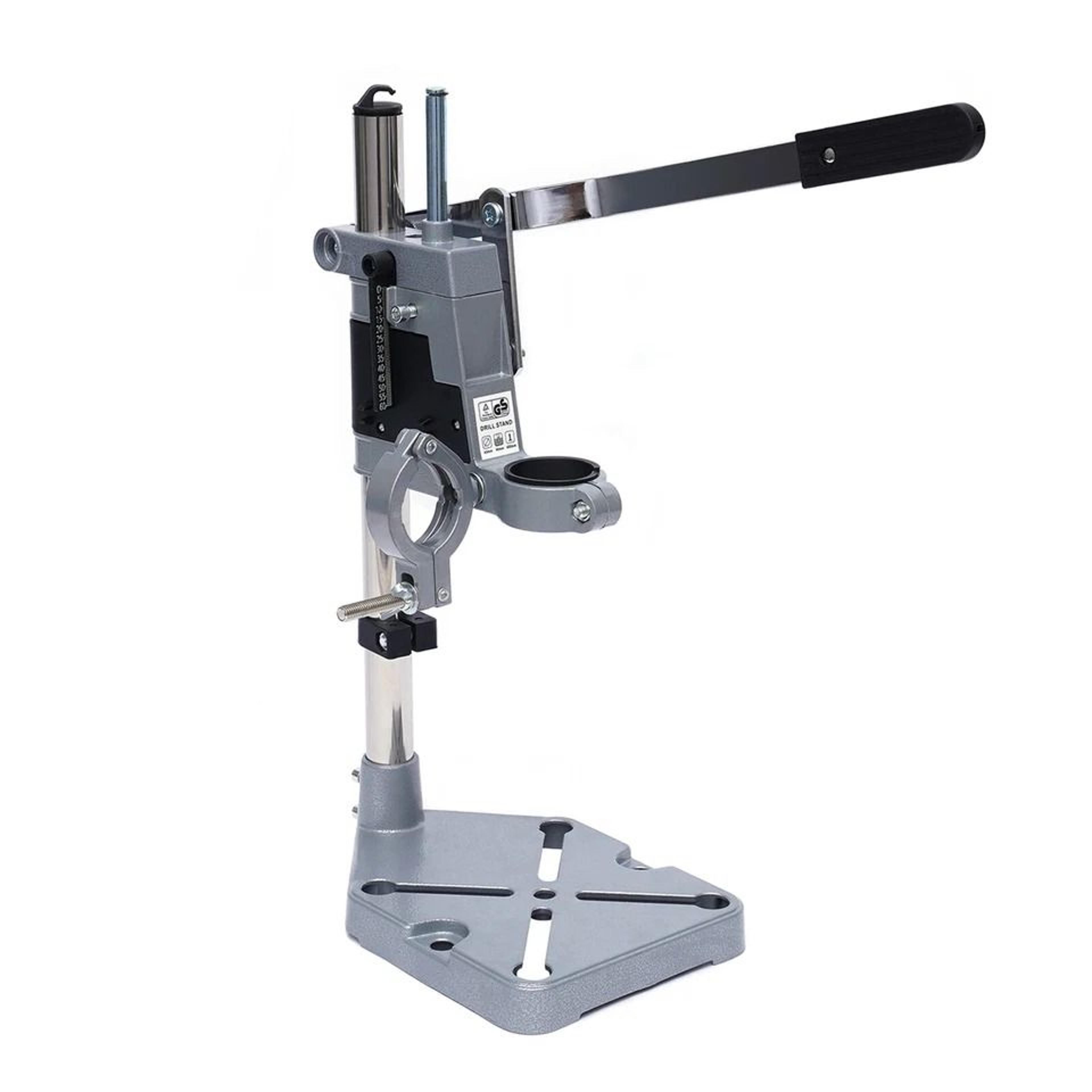 premium portable drill press stand with adjustable drill press stand & bench clamp pedestal holder tool