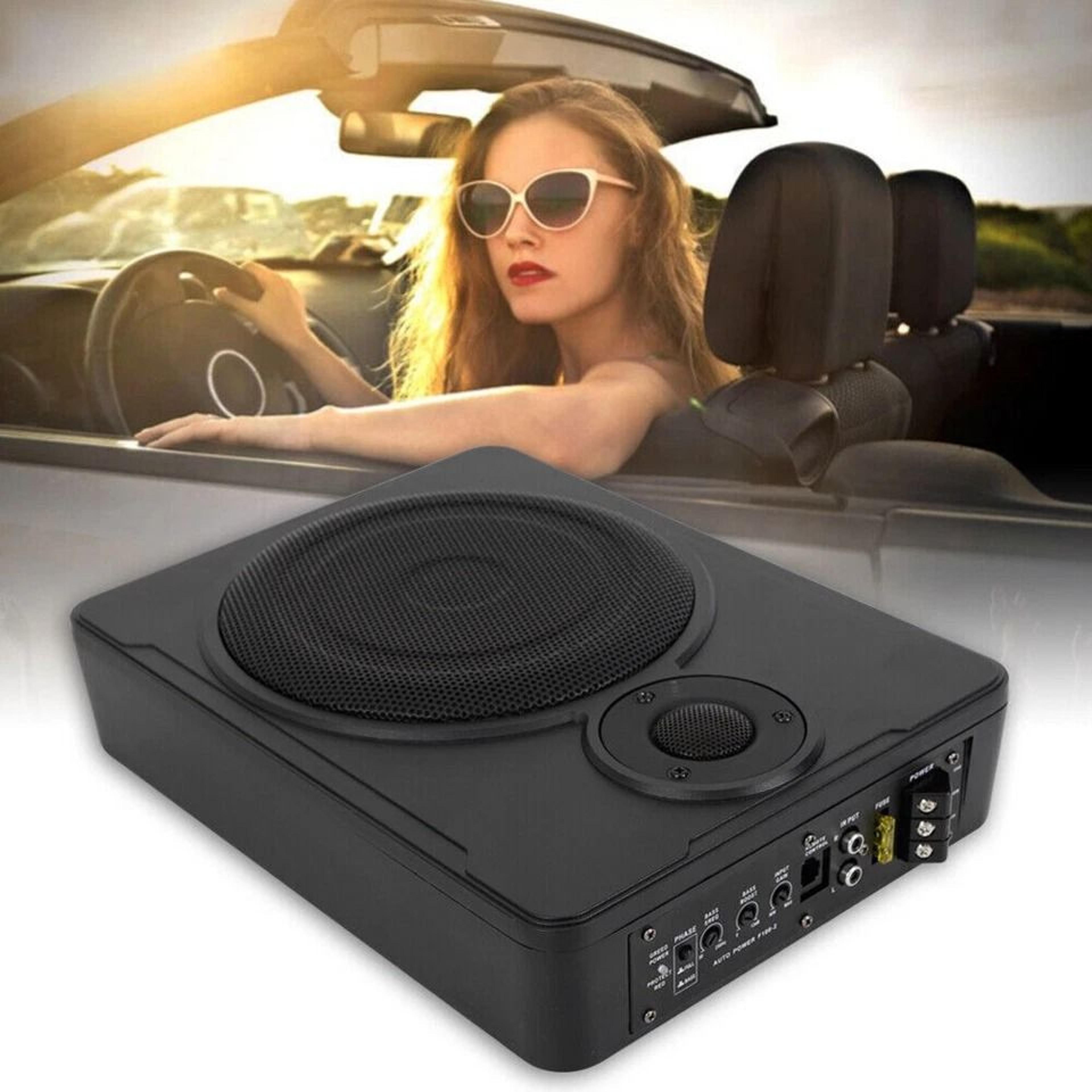 powered car subwoofer under seat bass system with amp kit