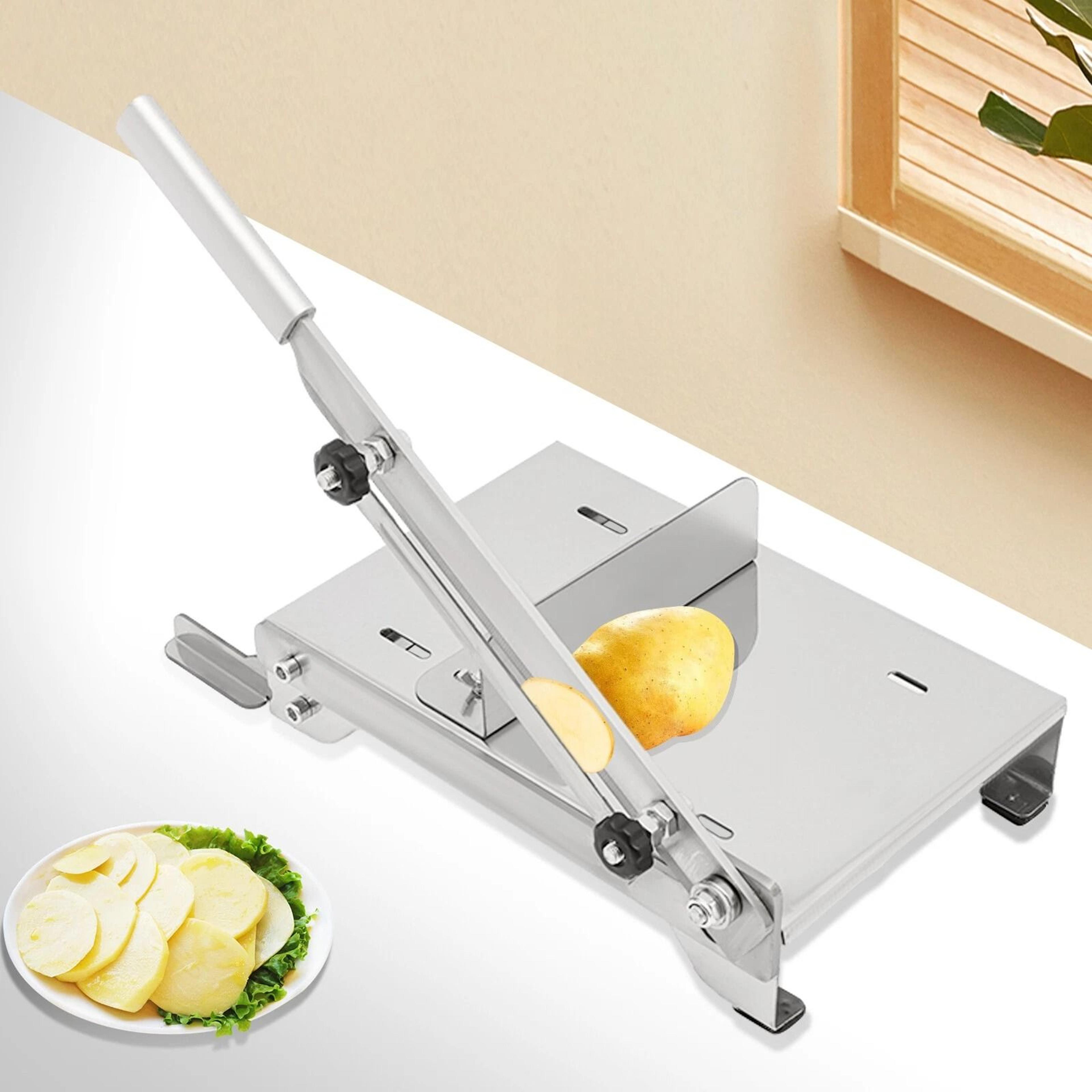 premium manual meat slicer heavy duty stainless steel slicer & frozen meat cutter
