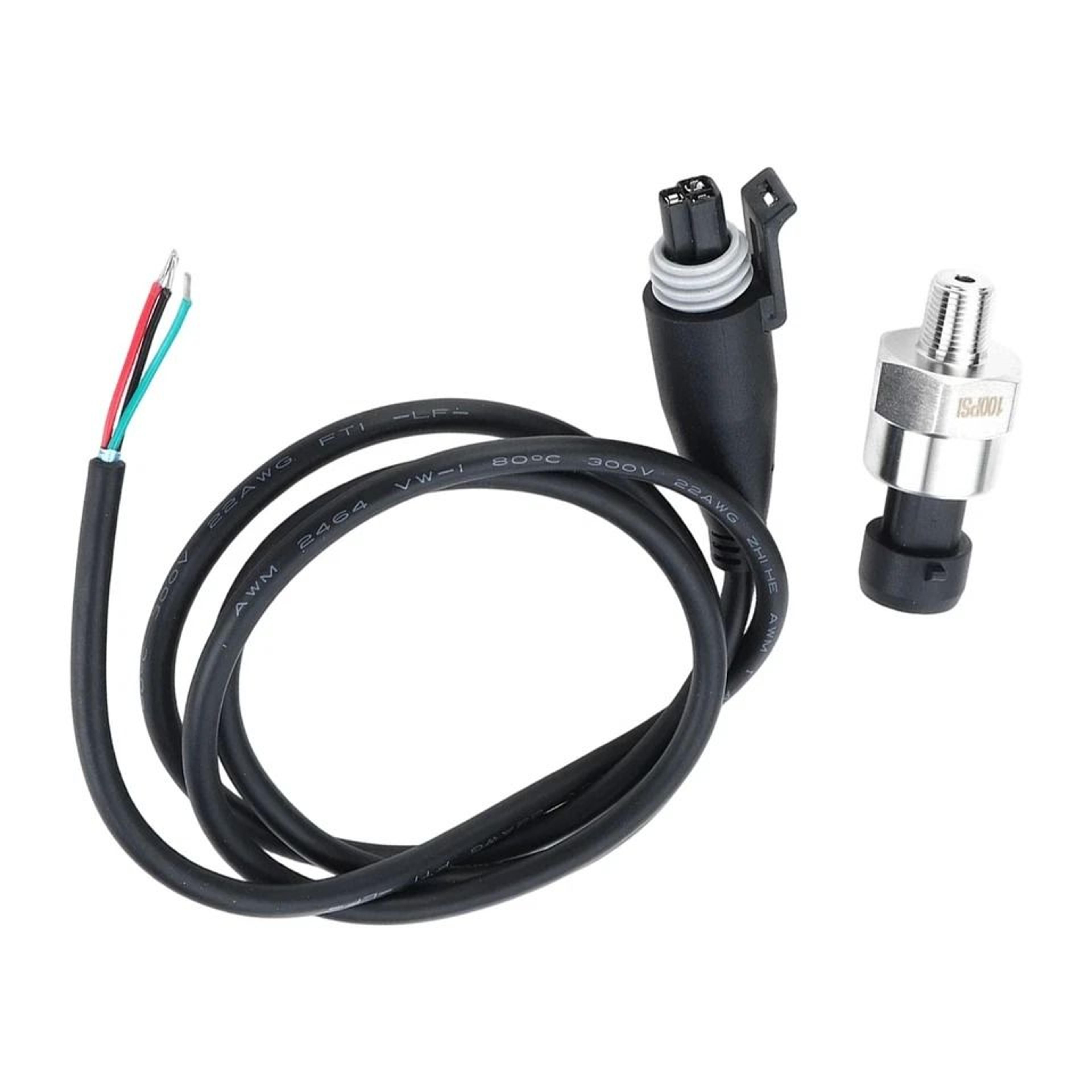 stainless steel pressure transducer oil fuel sensor psi with cable for engine monitoring