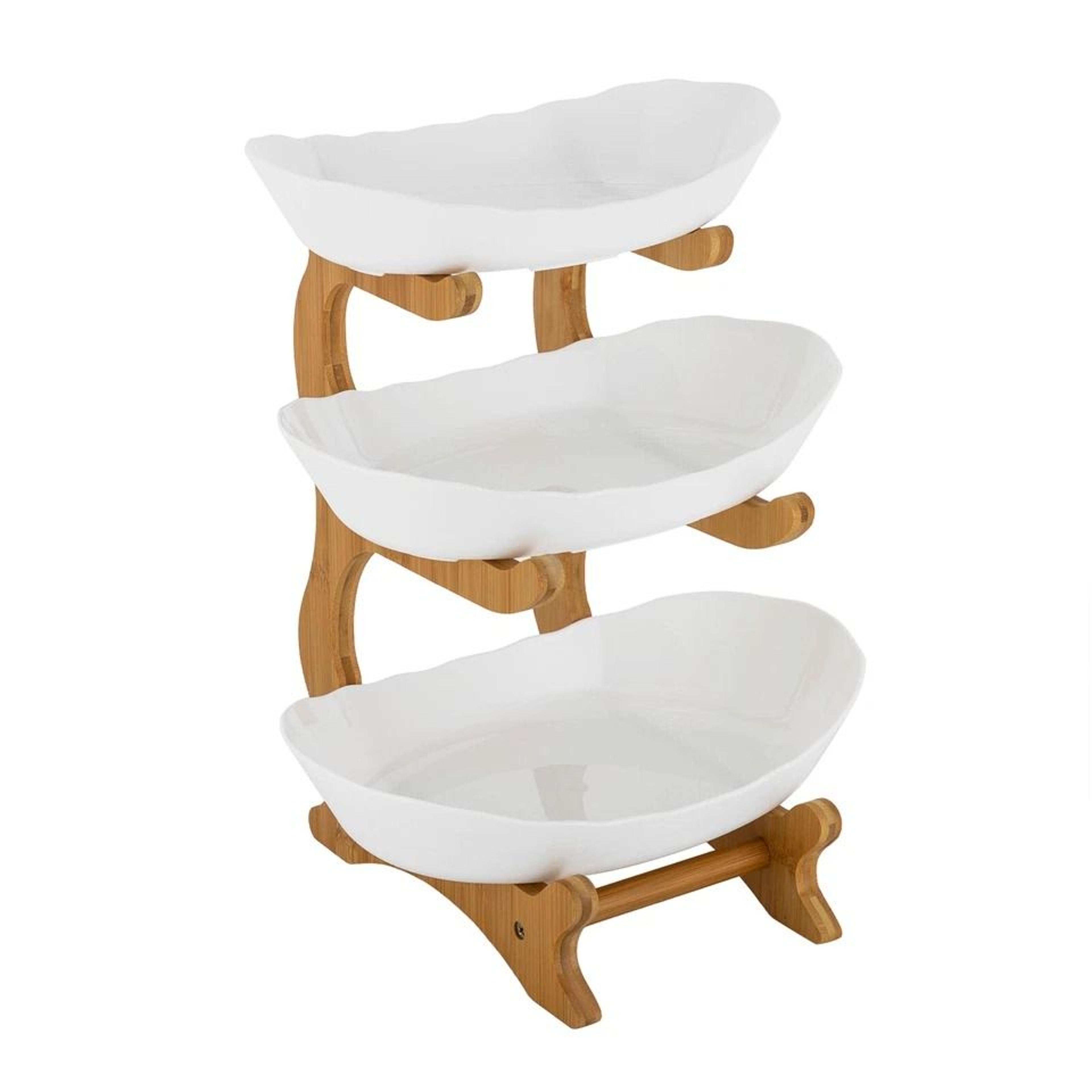 tier serving stand with bowls party snack & dessert serving tray