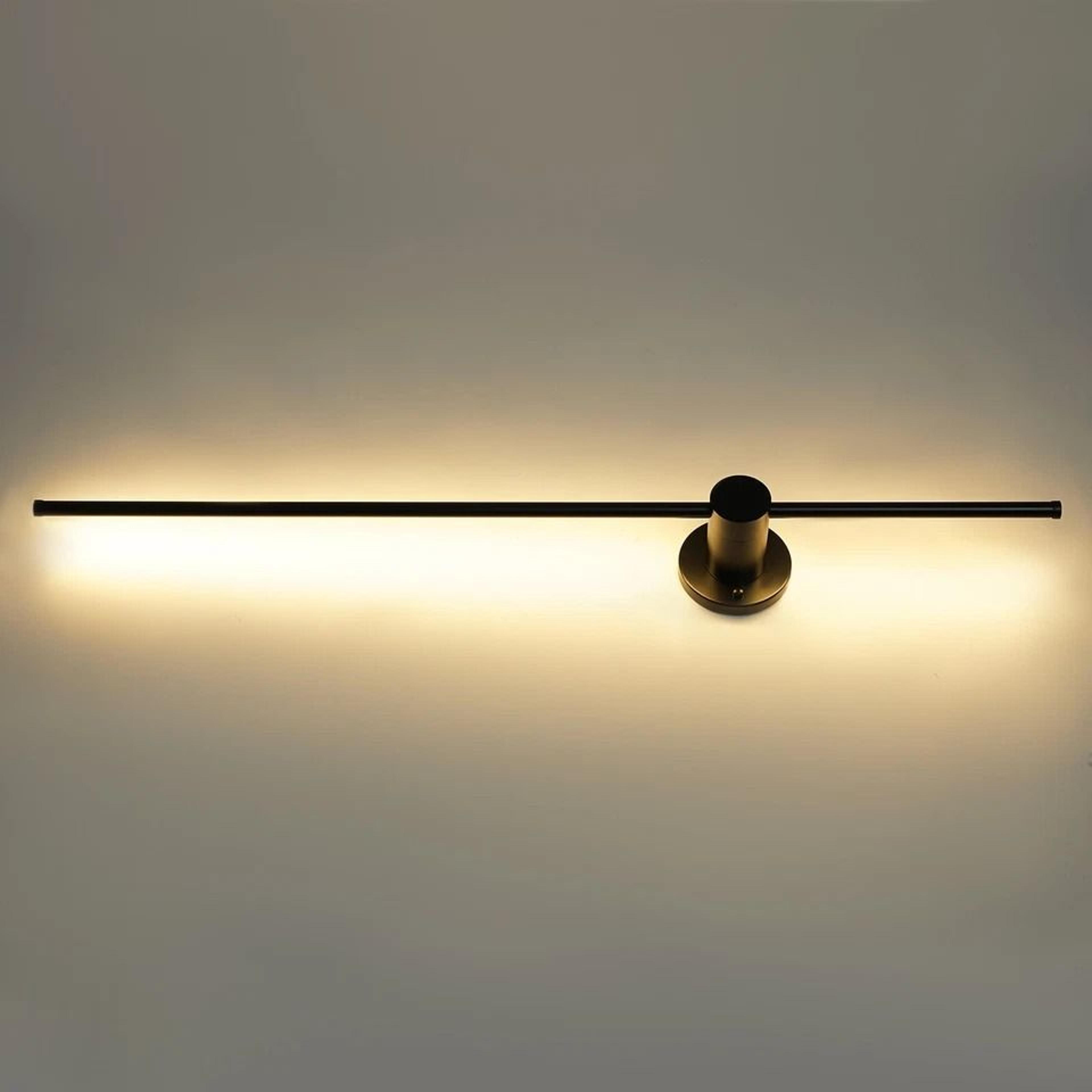 modern black led wall light linear wall lamp sleek indoor & outdoor lighting