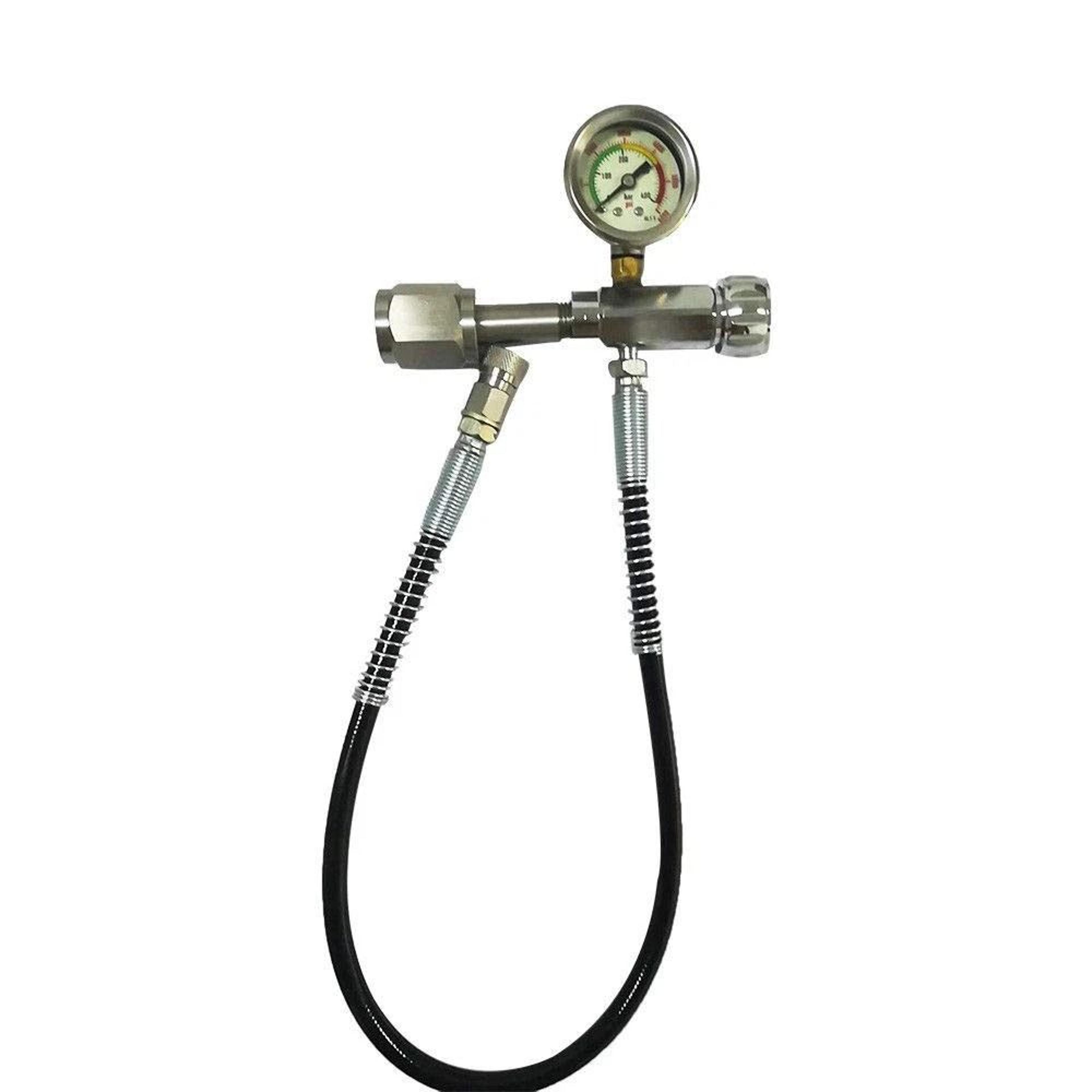 premium pcp air rifle charging valve adapter with hose paintball & scba compatible