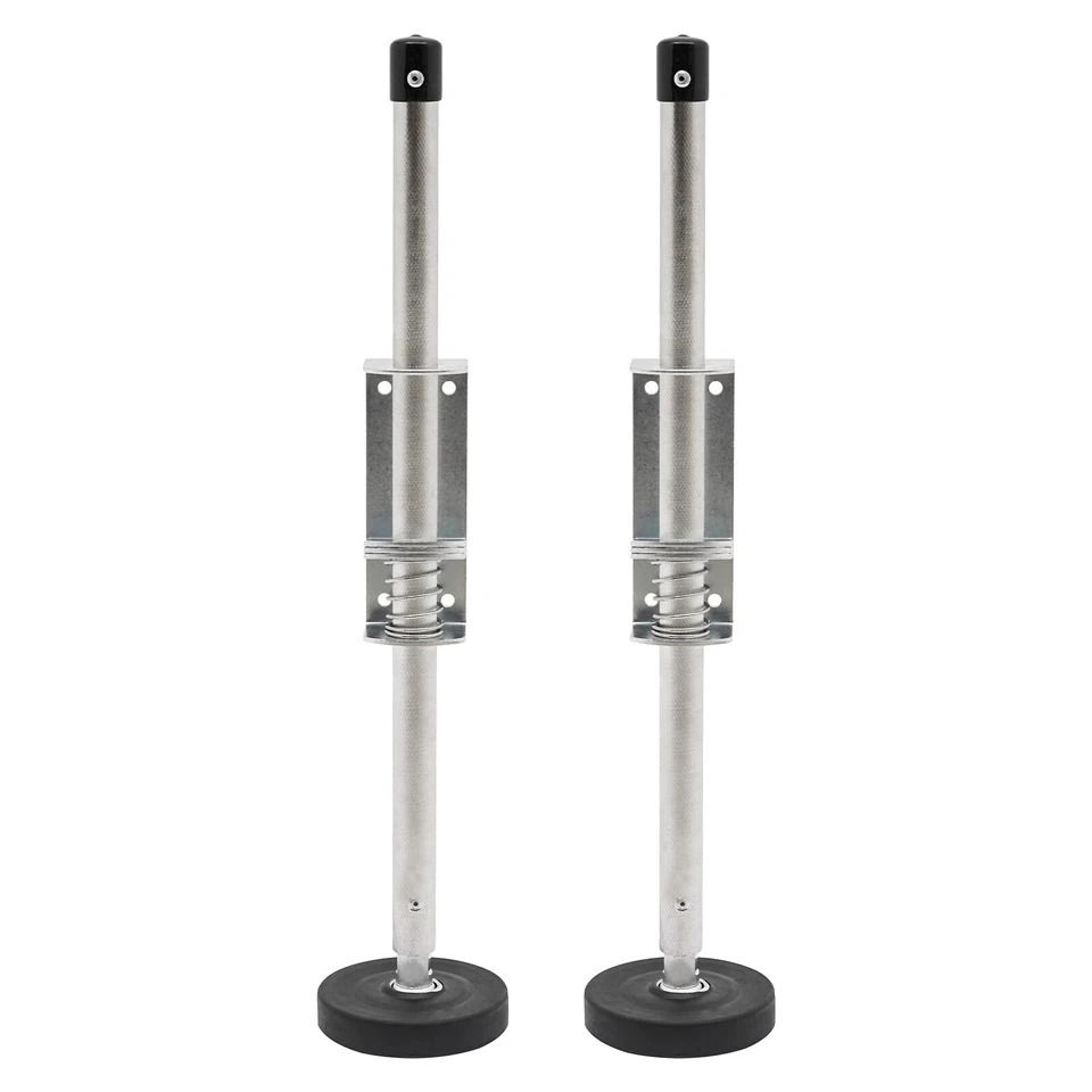 extension ladder stabilizer & ladder leveler pair with adjustable ladder feet