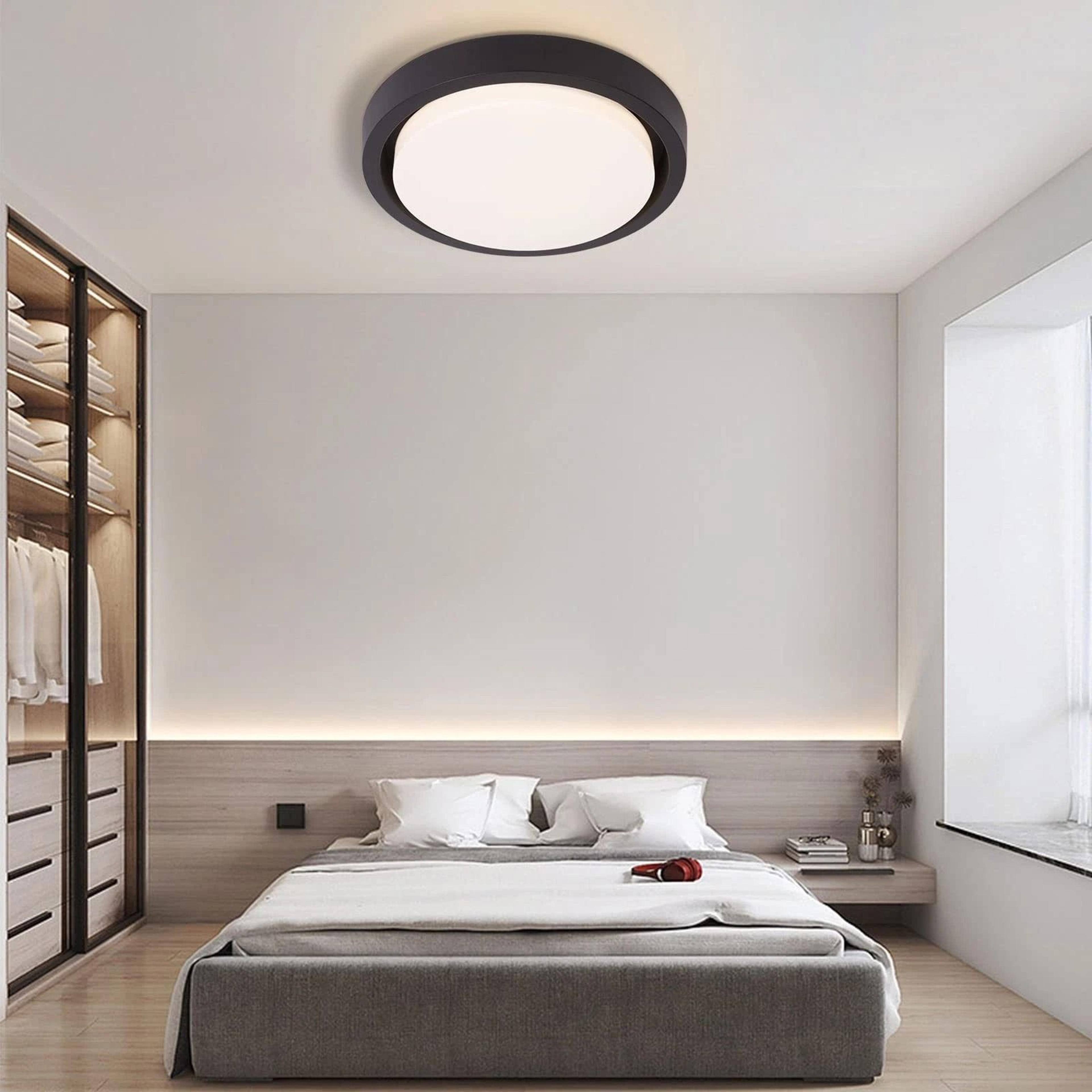 modern led ceiling light flush mount acrylic lamp energy efficient living room lighting
