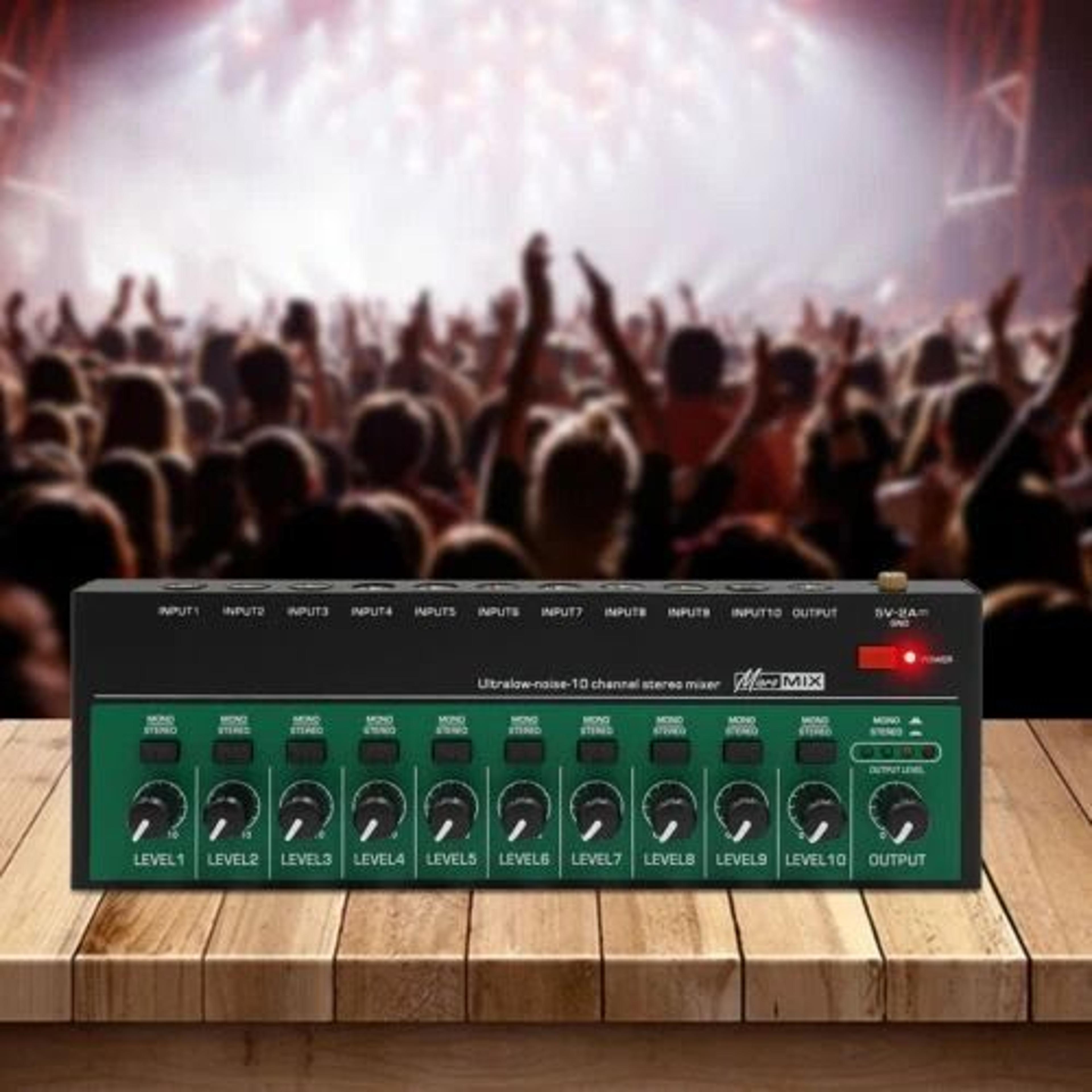 compact channel audio mixer with usb power mini audio mixer console