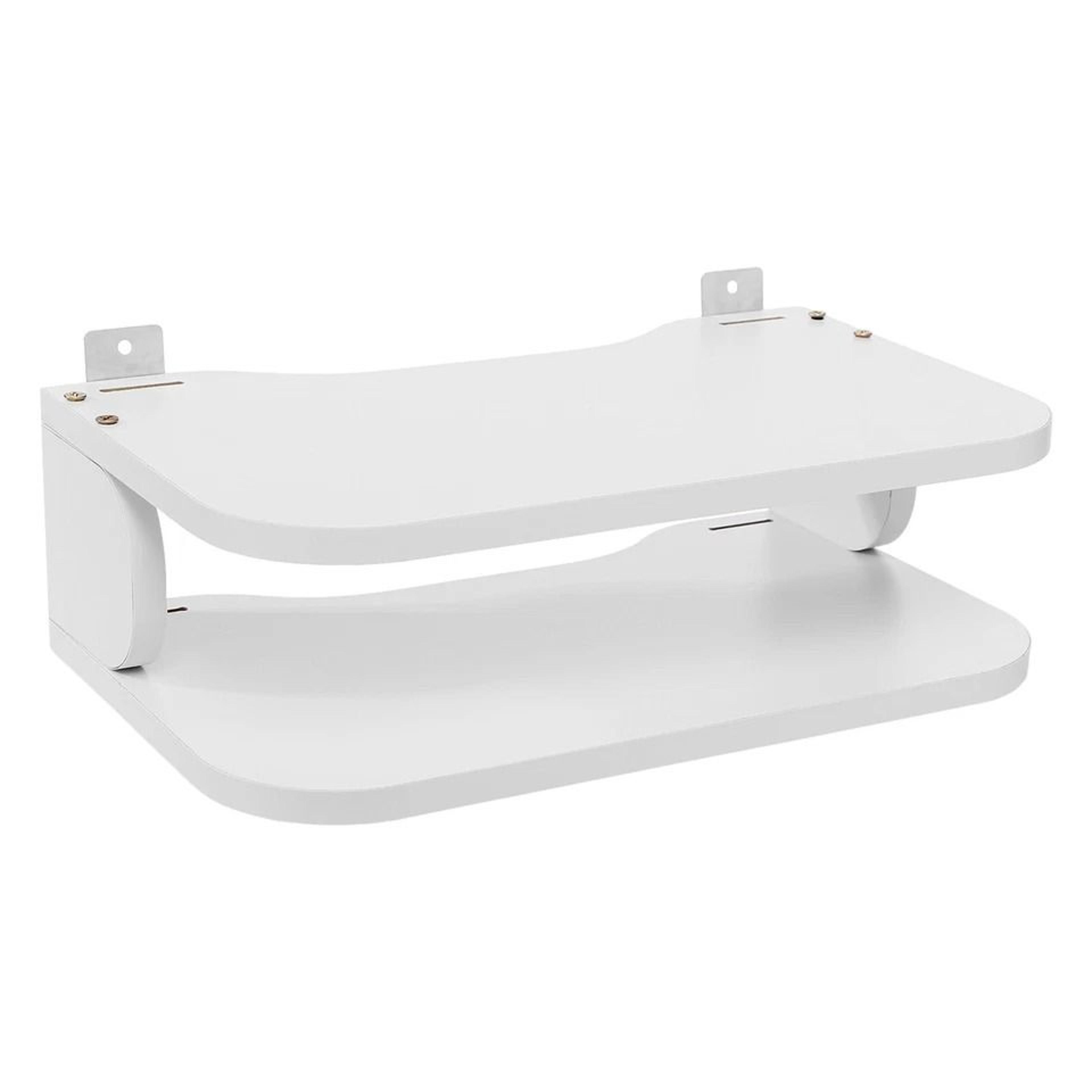 adjustable tv top shelf set top box holder for monitor storage